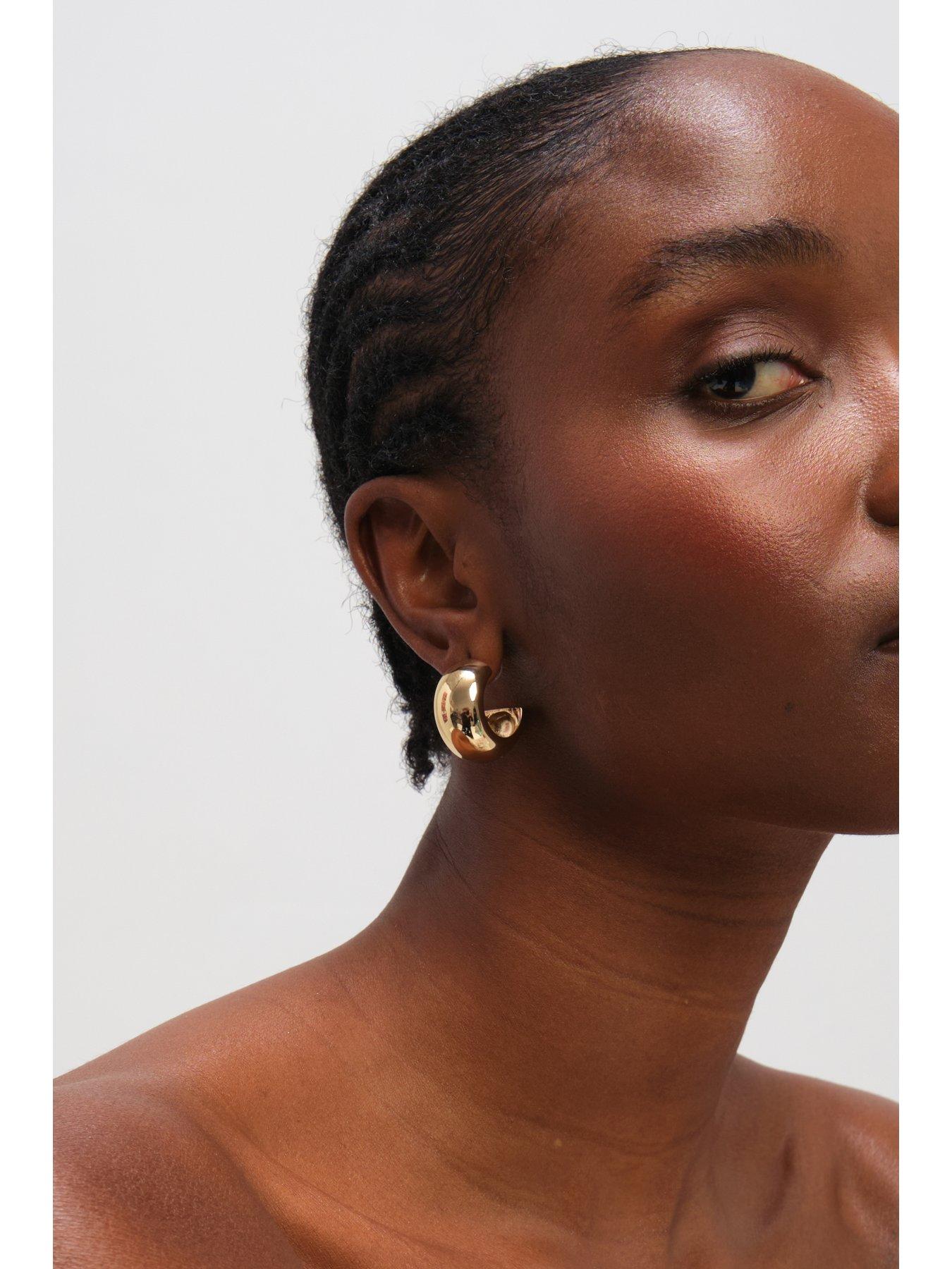 mood-mood-gold-plated-chubby-hoop-earringsstillFront
