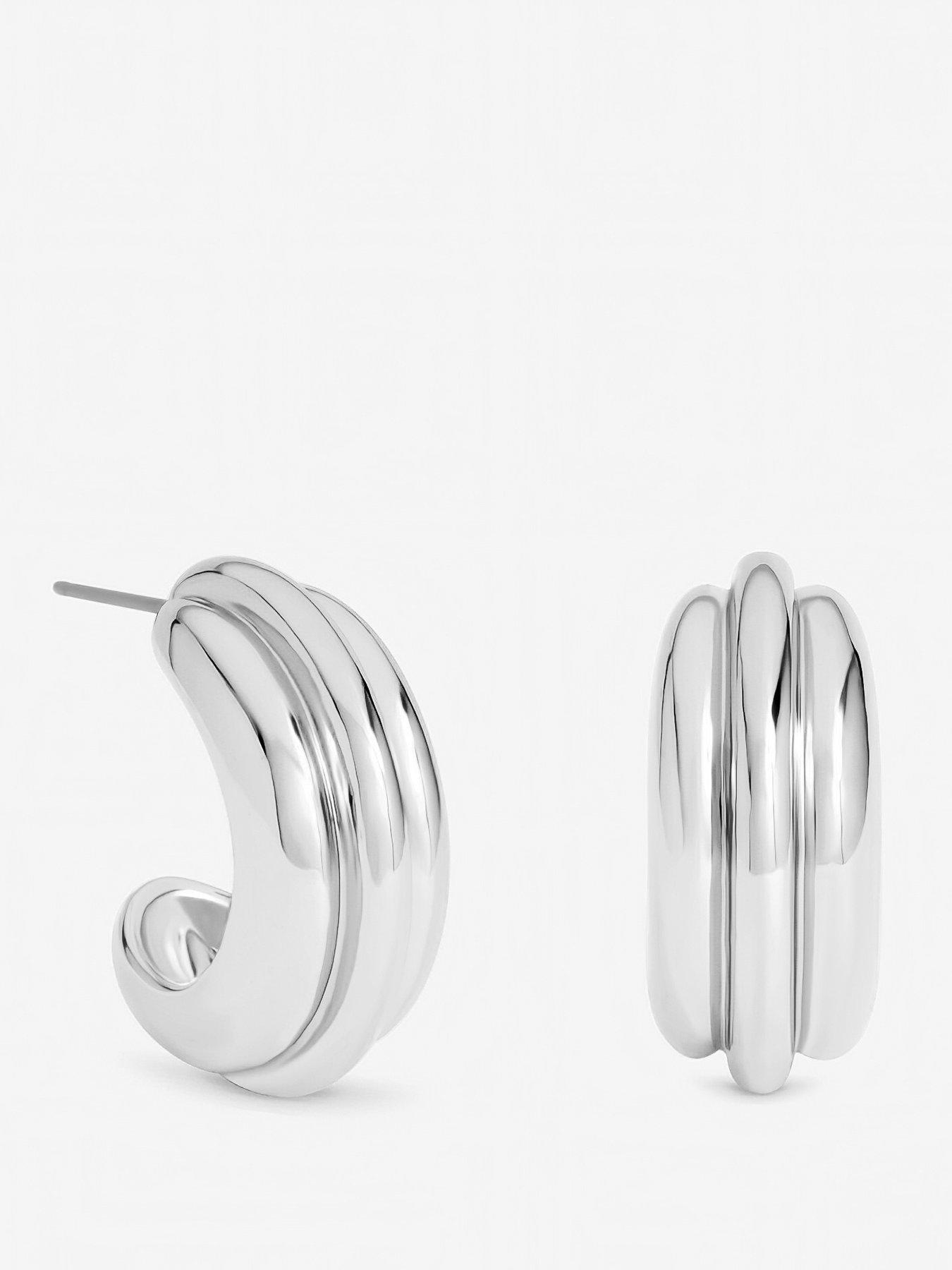 mood-mood-silver-plated-chubby-hoop-earringsfront