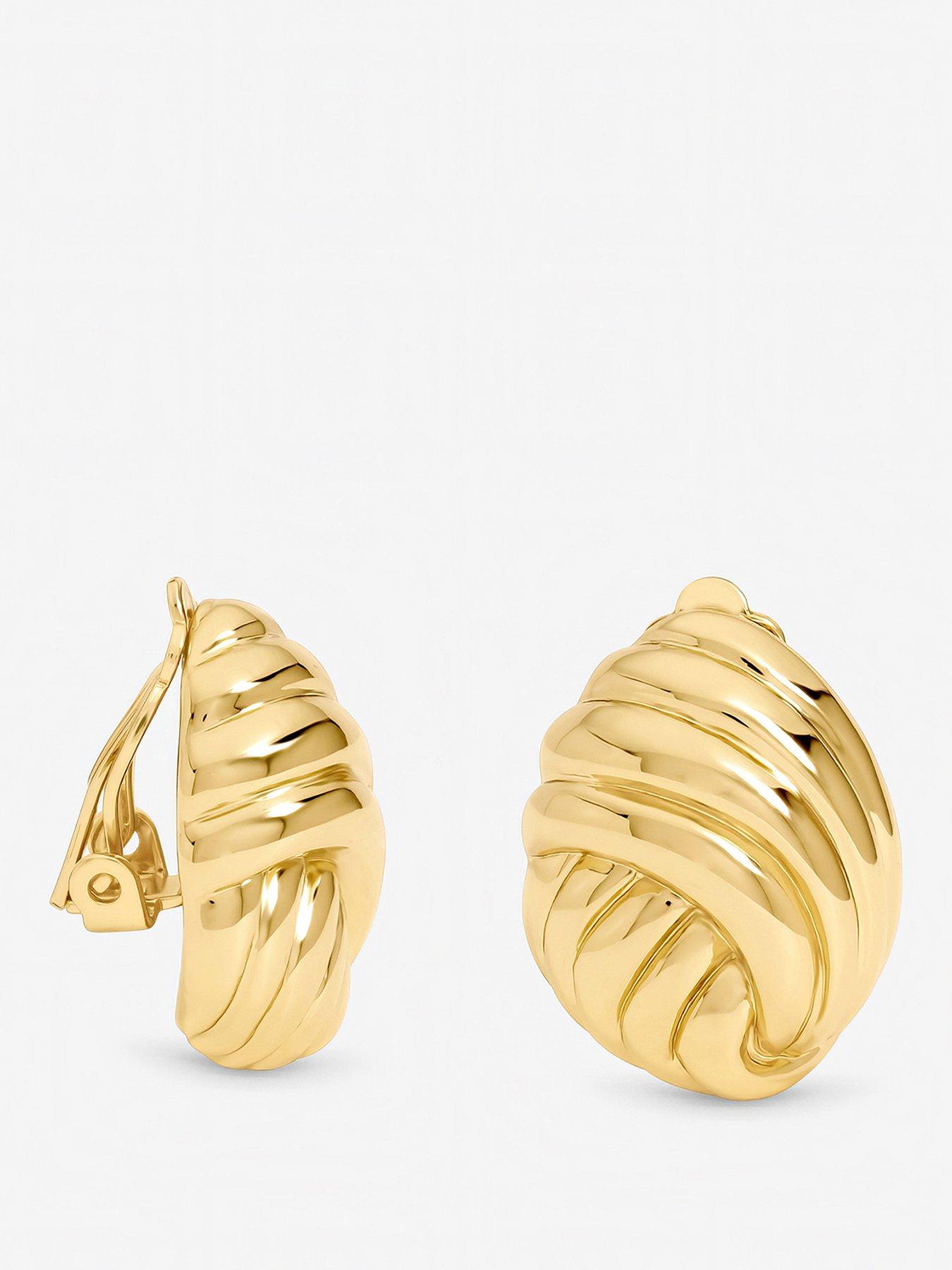jon-richard-jon-richard-gold-plated-shell-clip-earrings