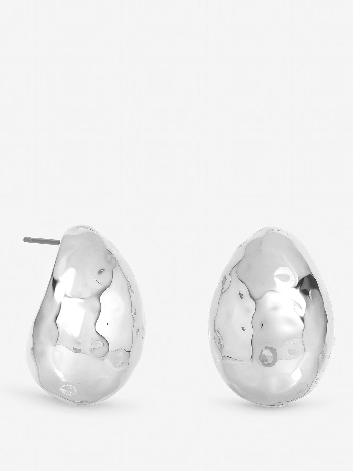 mood-mood-silver-plated-textured-dome-hoopsfront