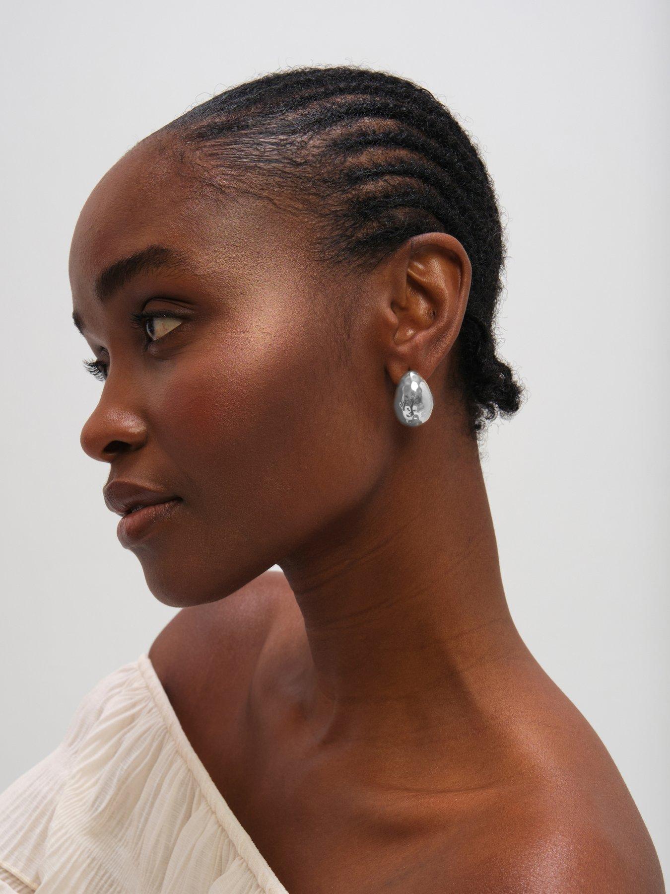 mood-mood-silver-plated-textured-dome-hoopsback
