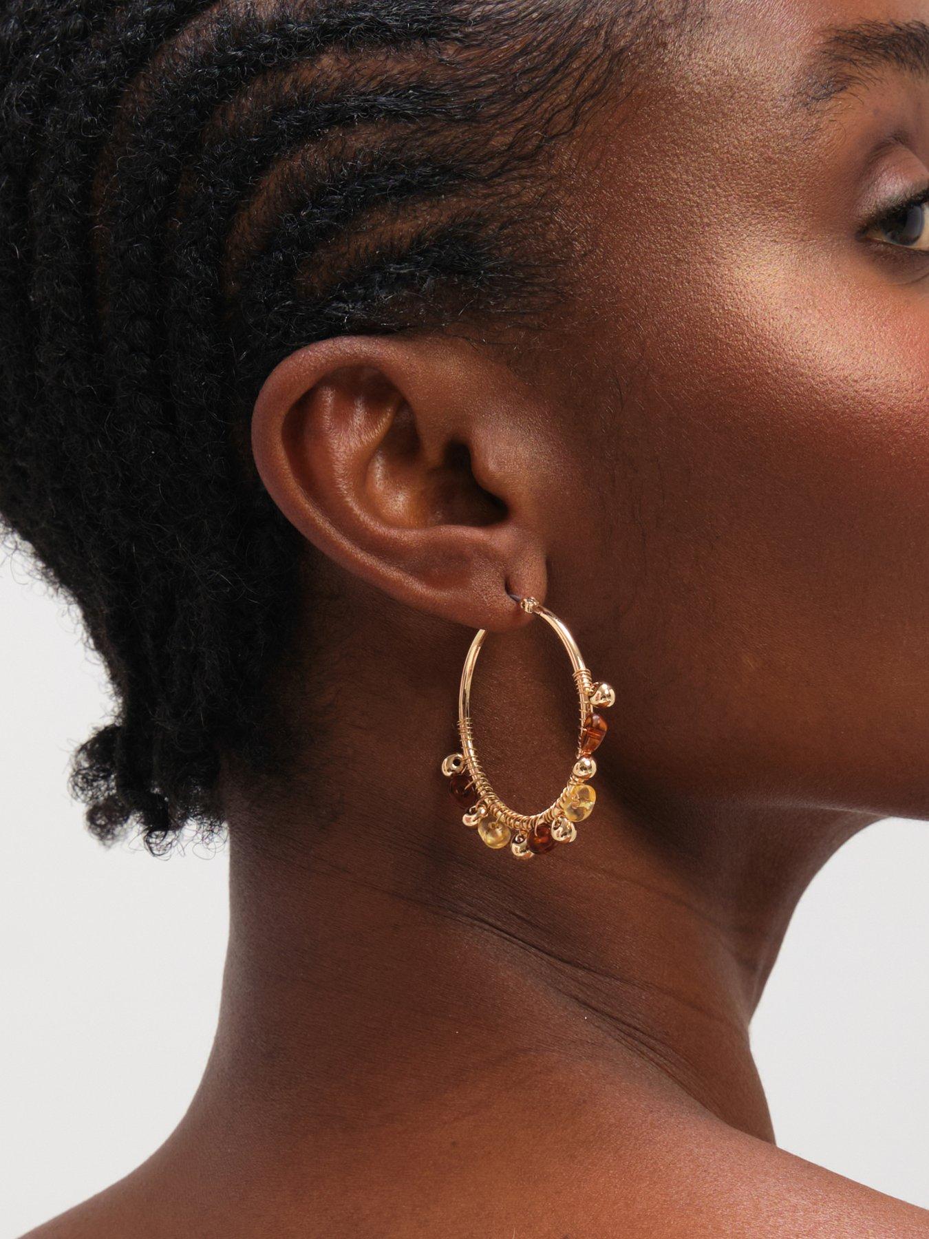 mood-gold-polished-and-resin-hoop-earringsstillFront