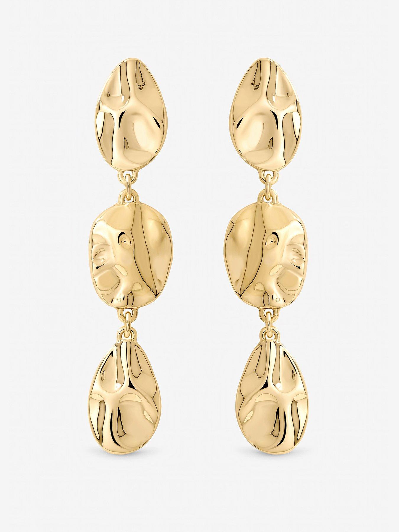 mood-mood-gold-polished-molten-drop-earringsfront