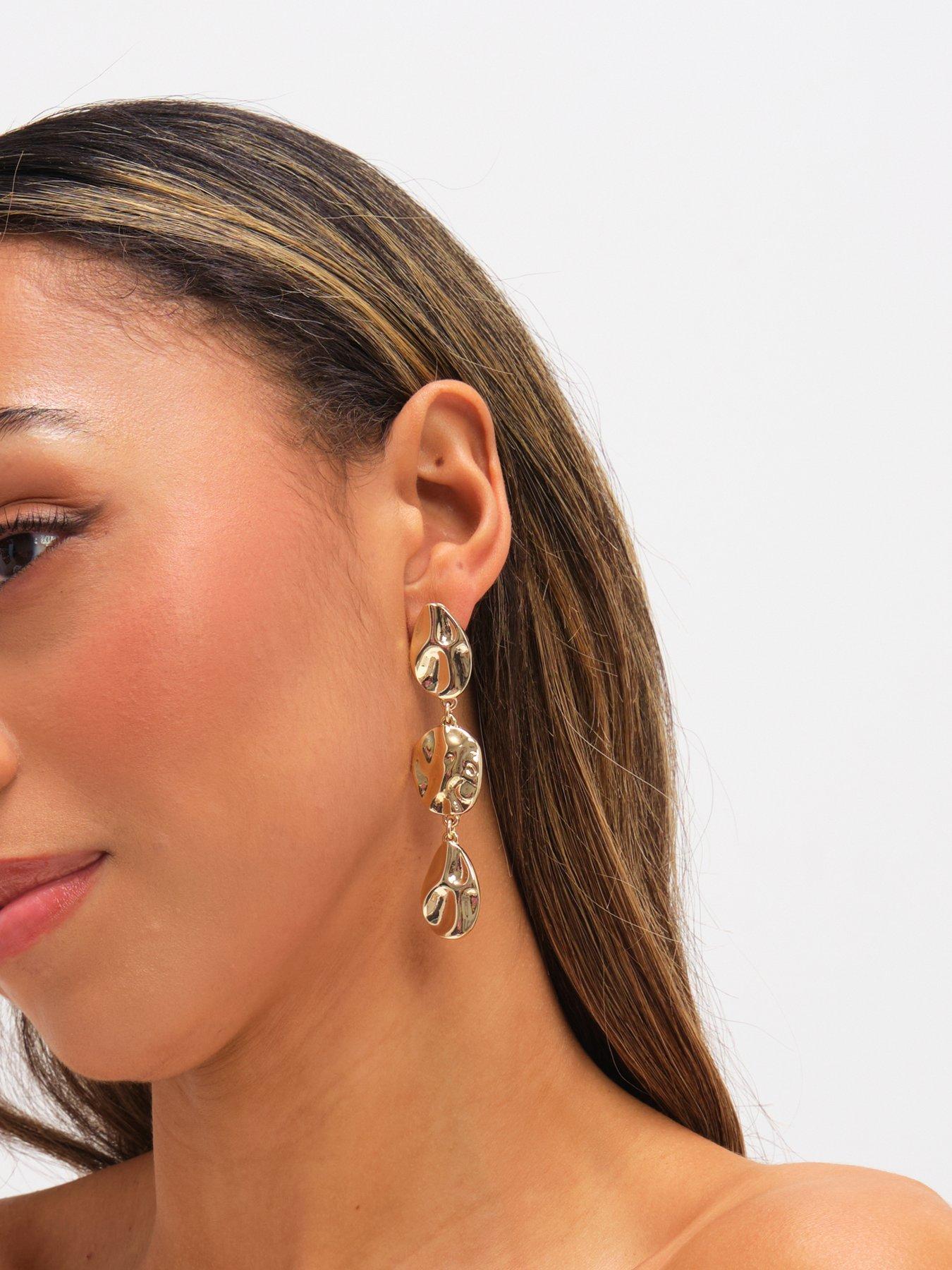 mood-mood-gold-polished-molten-drop-earringsstillFront