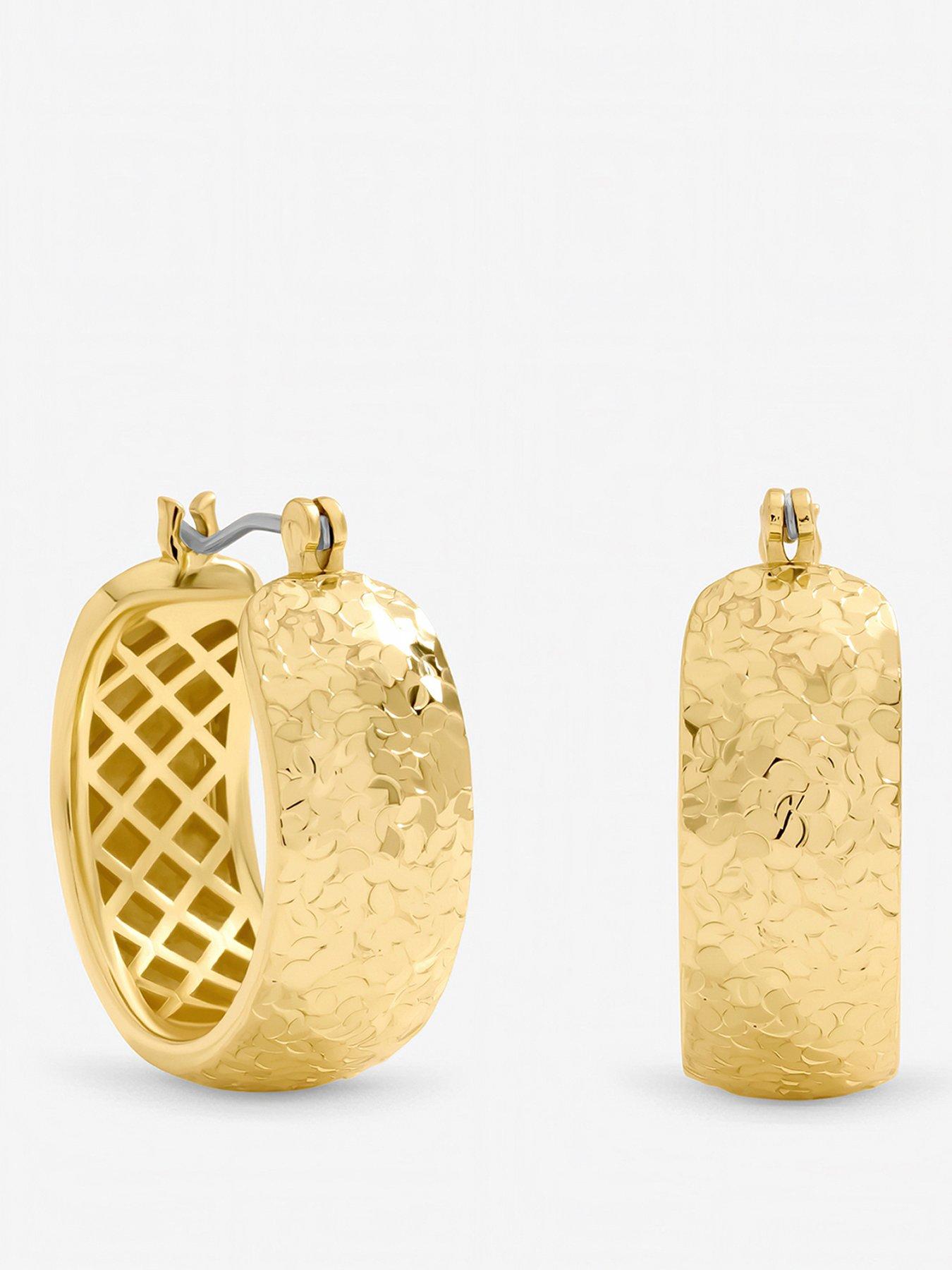 jon-richard-jon-richard-textured-large-hoop-earrings