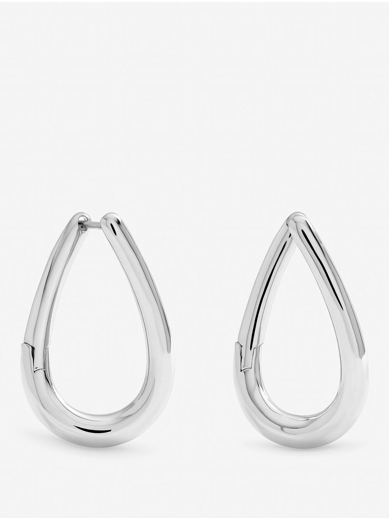 jon-richard-silver-plated-twist-hoop-earringsfront