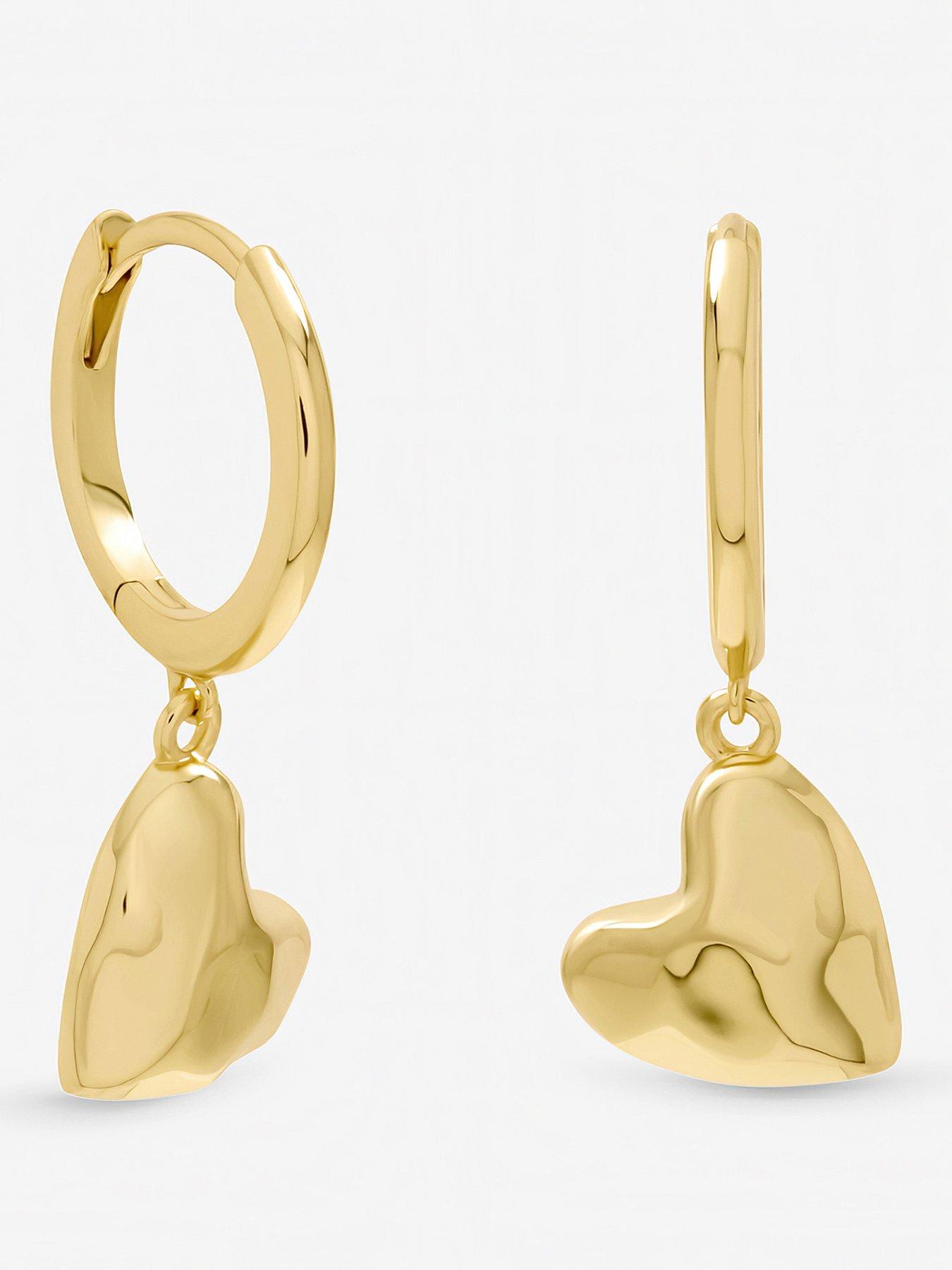 inicio-gold-plated-molton-heart-huggie-earrings-gift-pouch