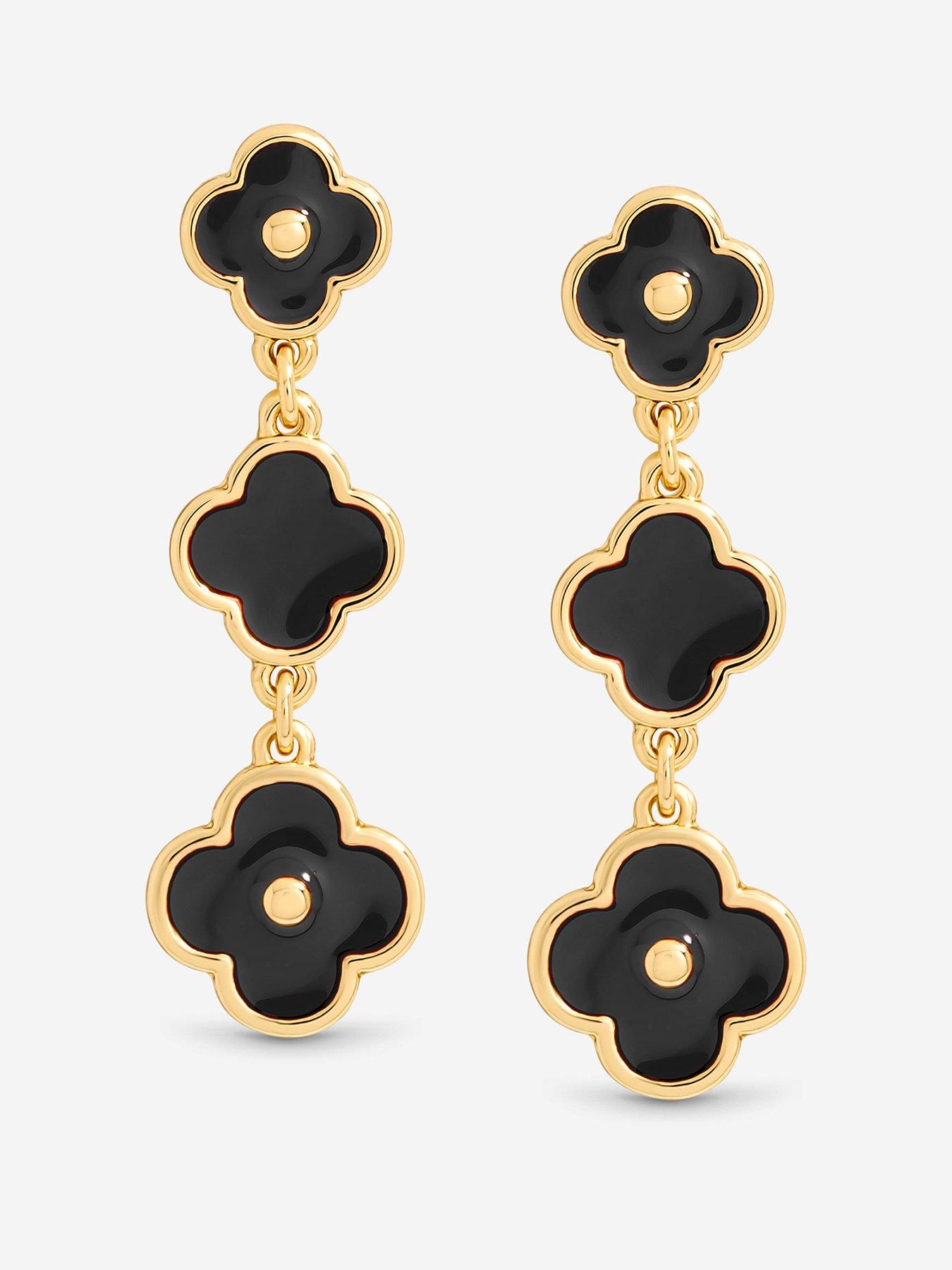 mood-mood-jet-clover-multi-row-earringsfront