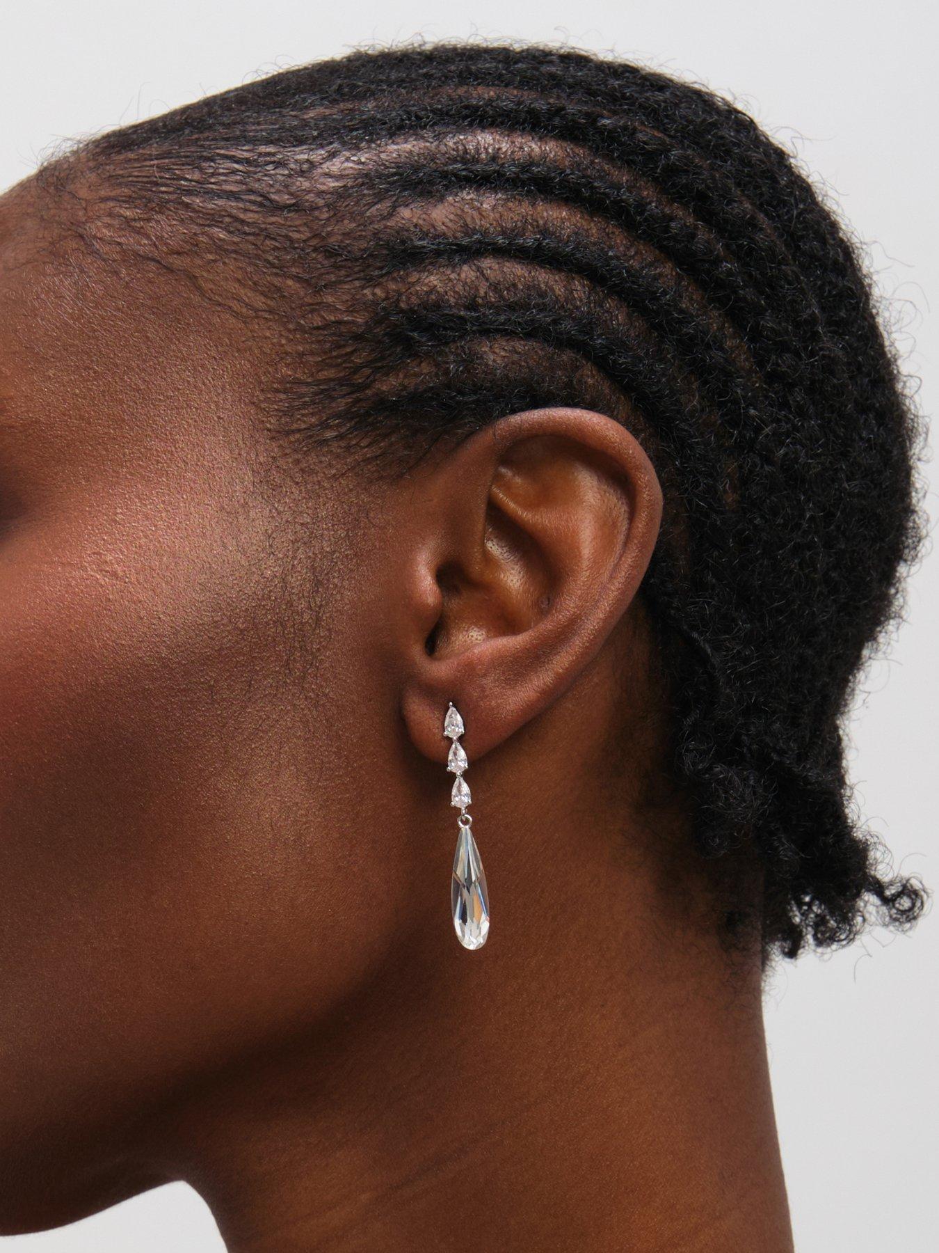 jon-richard-rhodium-plated-linear-pear-drop-earringsback