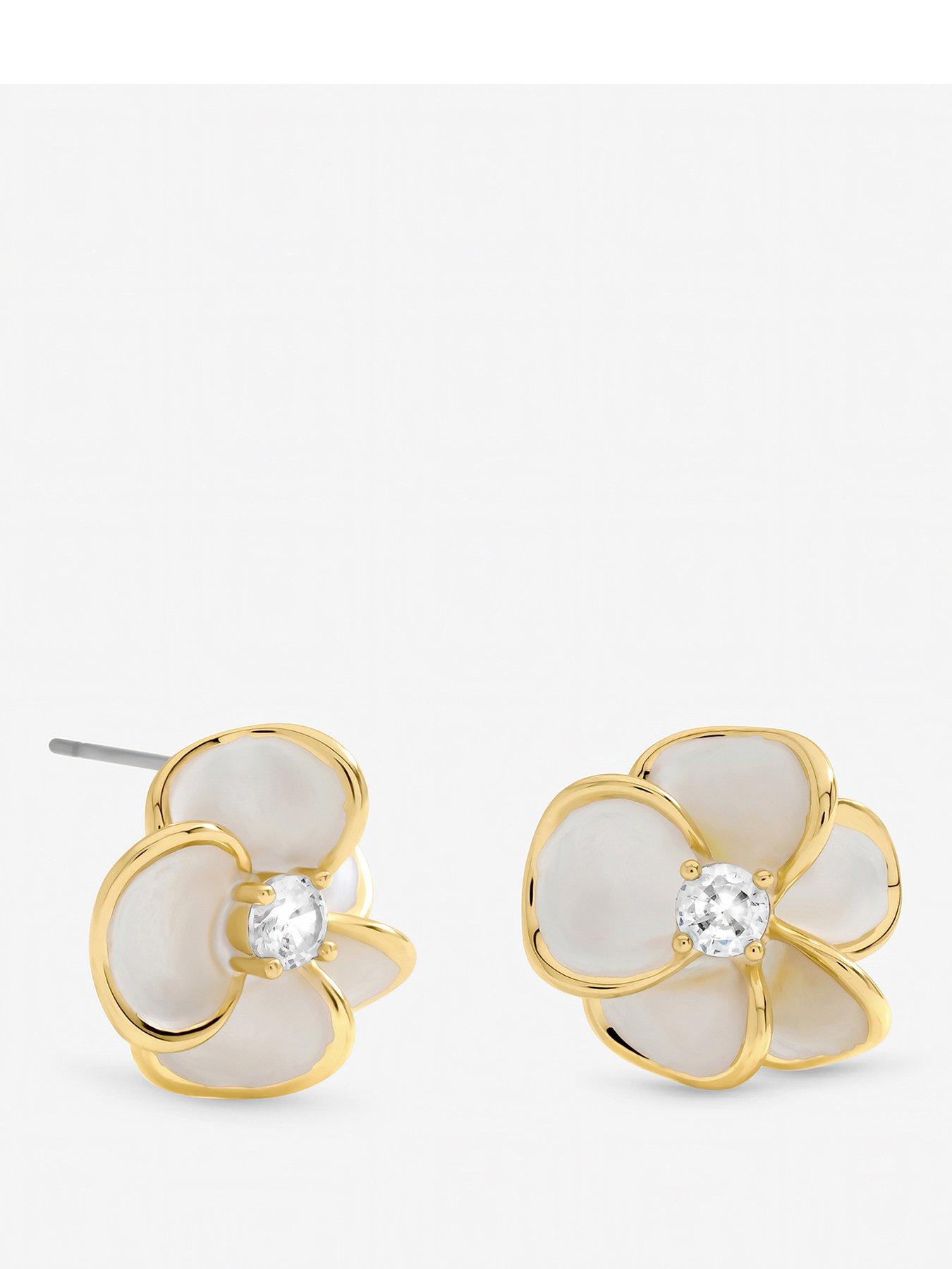 jon-richard-gold-plated-and-enamel-floral-stud-earringsfront