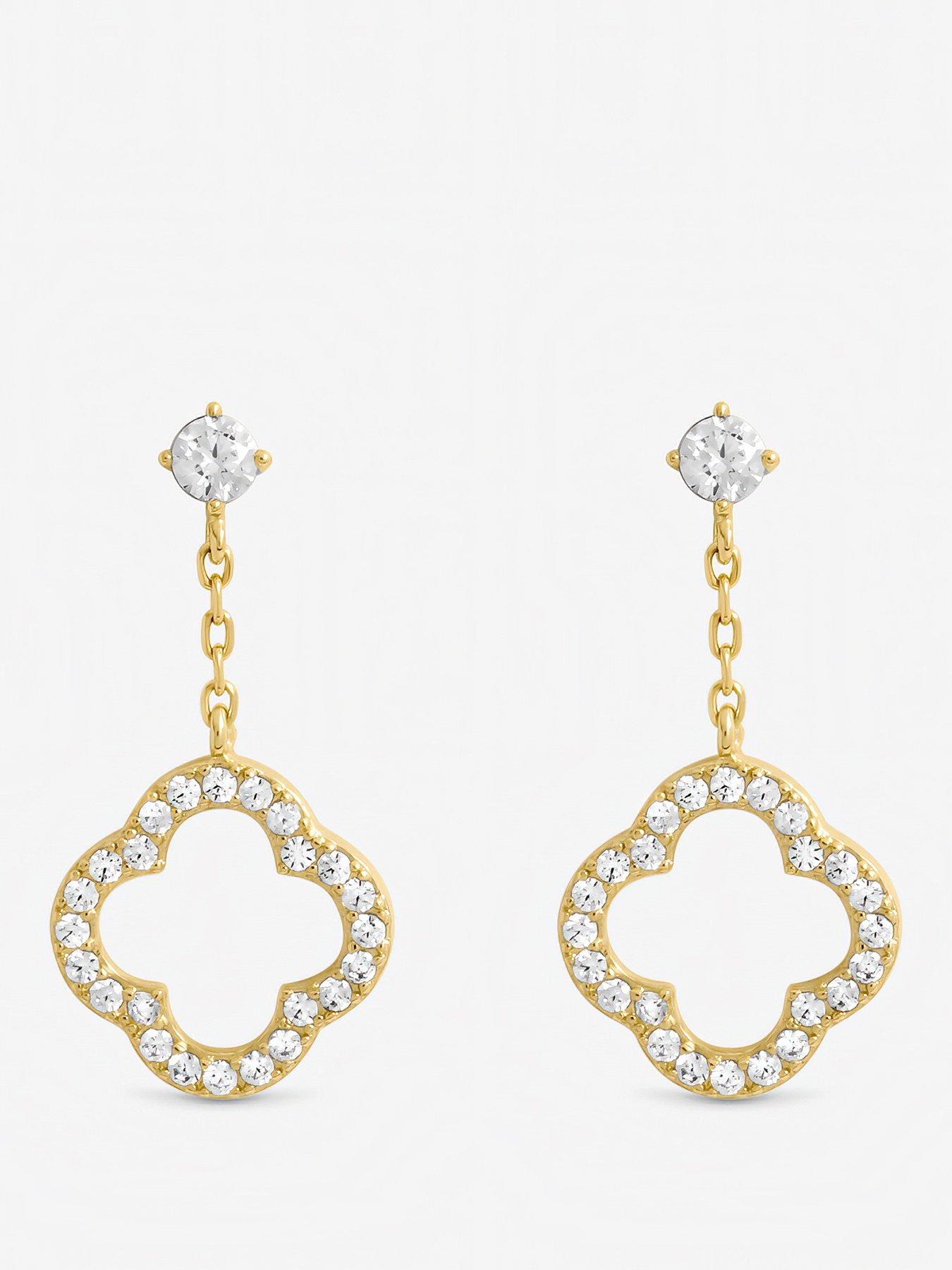 jon-richard-jon-gold-plated-and-crystal-open-clover-drop-earringsfront