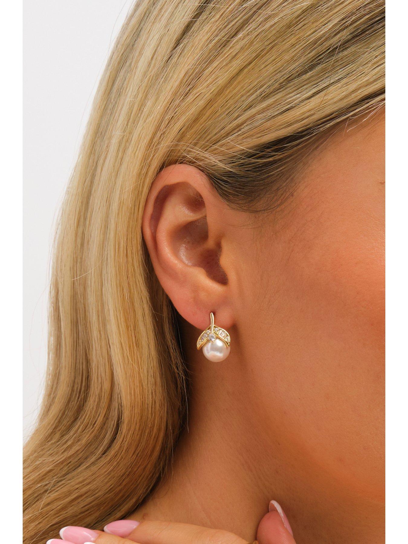 jon-richard-gold-plated-crystal-and-pearl-leaf-stud-earringsback
