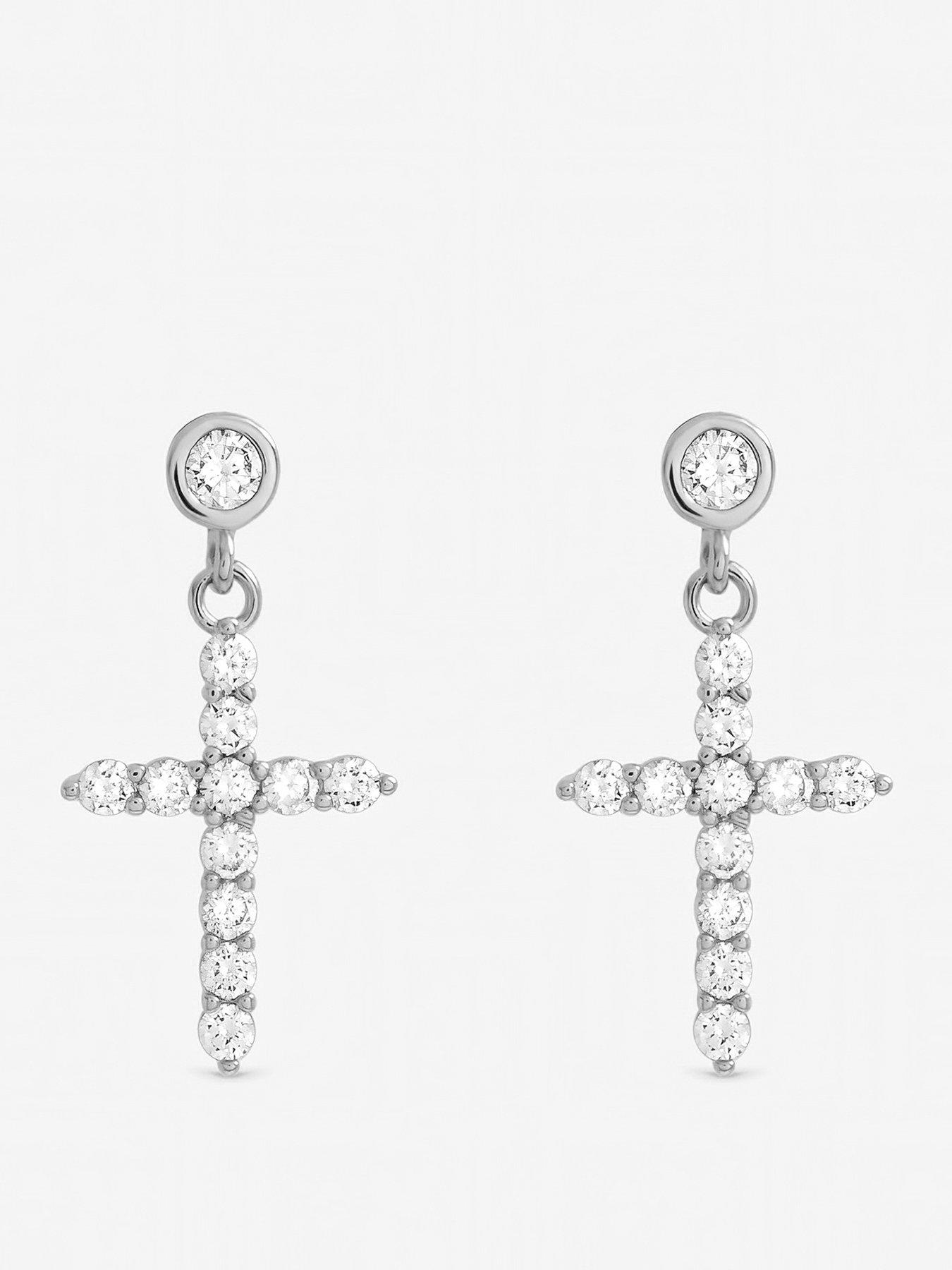 jon-richard-rhodium-plated-cubic-zirconia-earringsfront