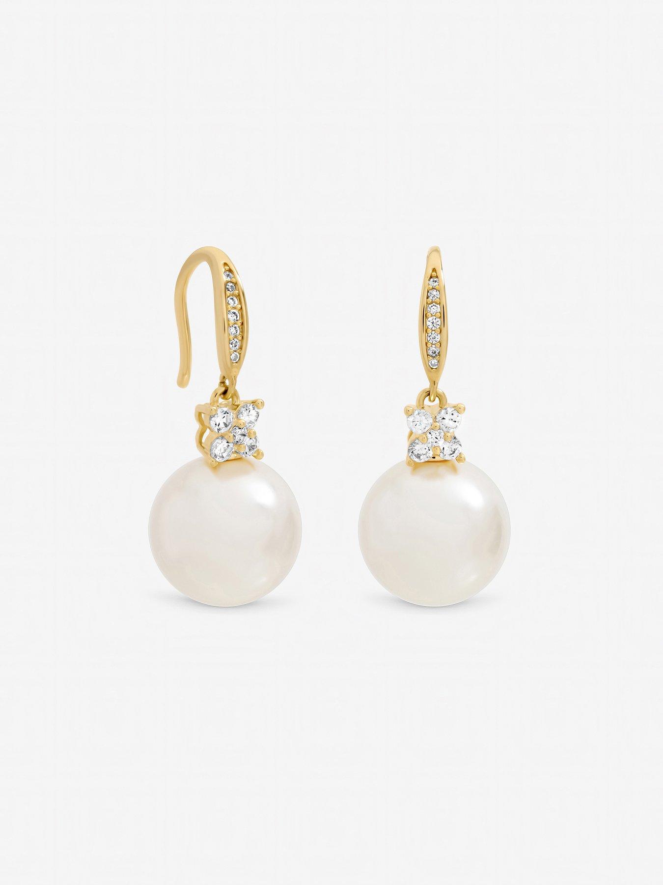 jon-richard-gold-plated-pave-and-pearl-drop-earringsstillFront