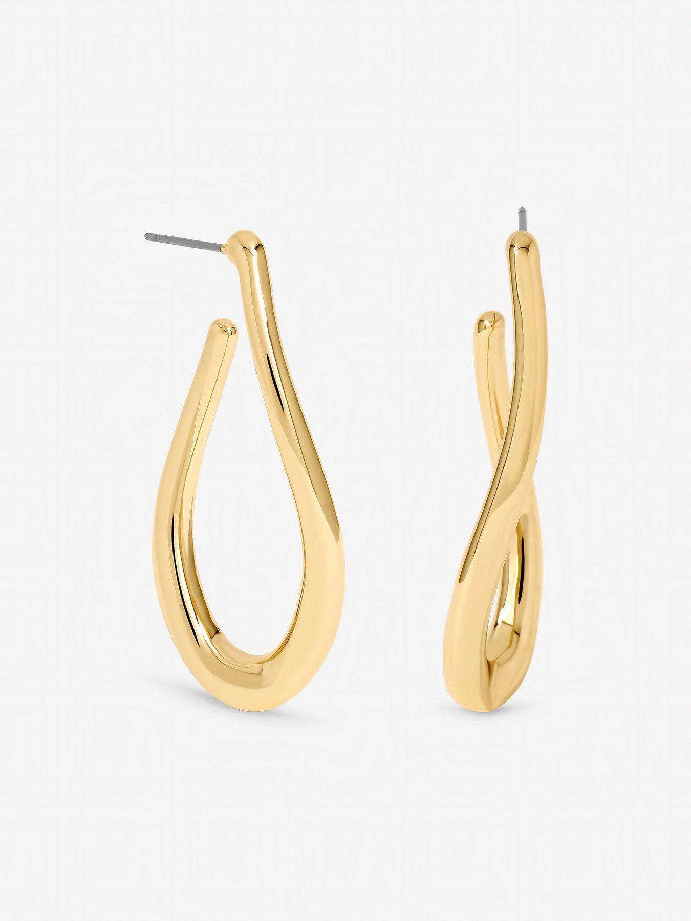 mood-mood-gold-plated-twist-hoop-earringsstillFront