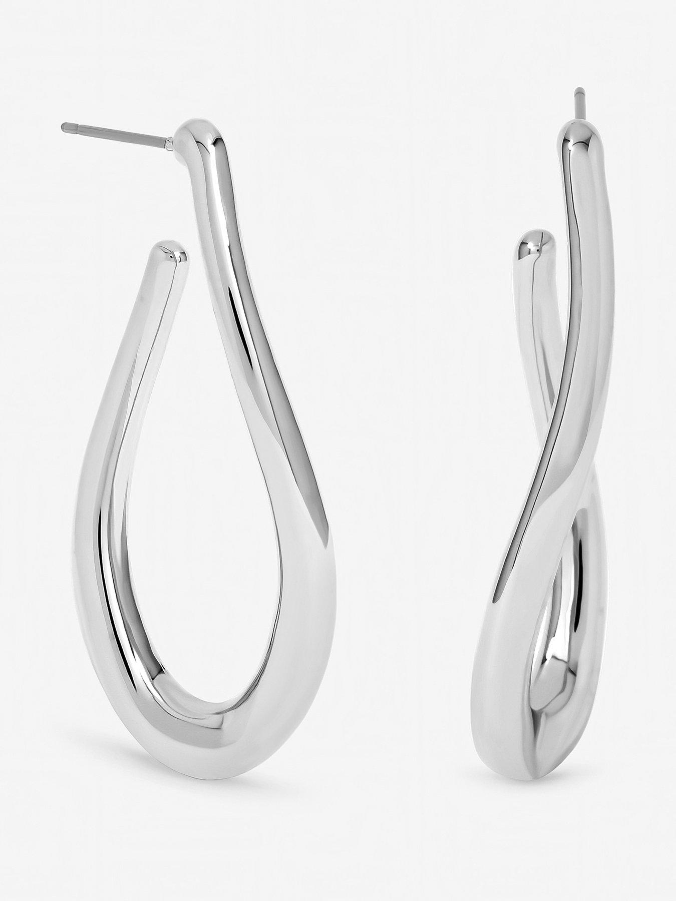 mood-mood-silver-plated-twist-hoop-earringsfront