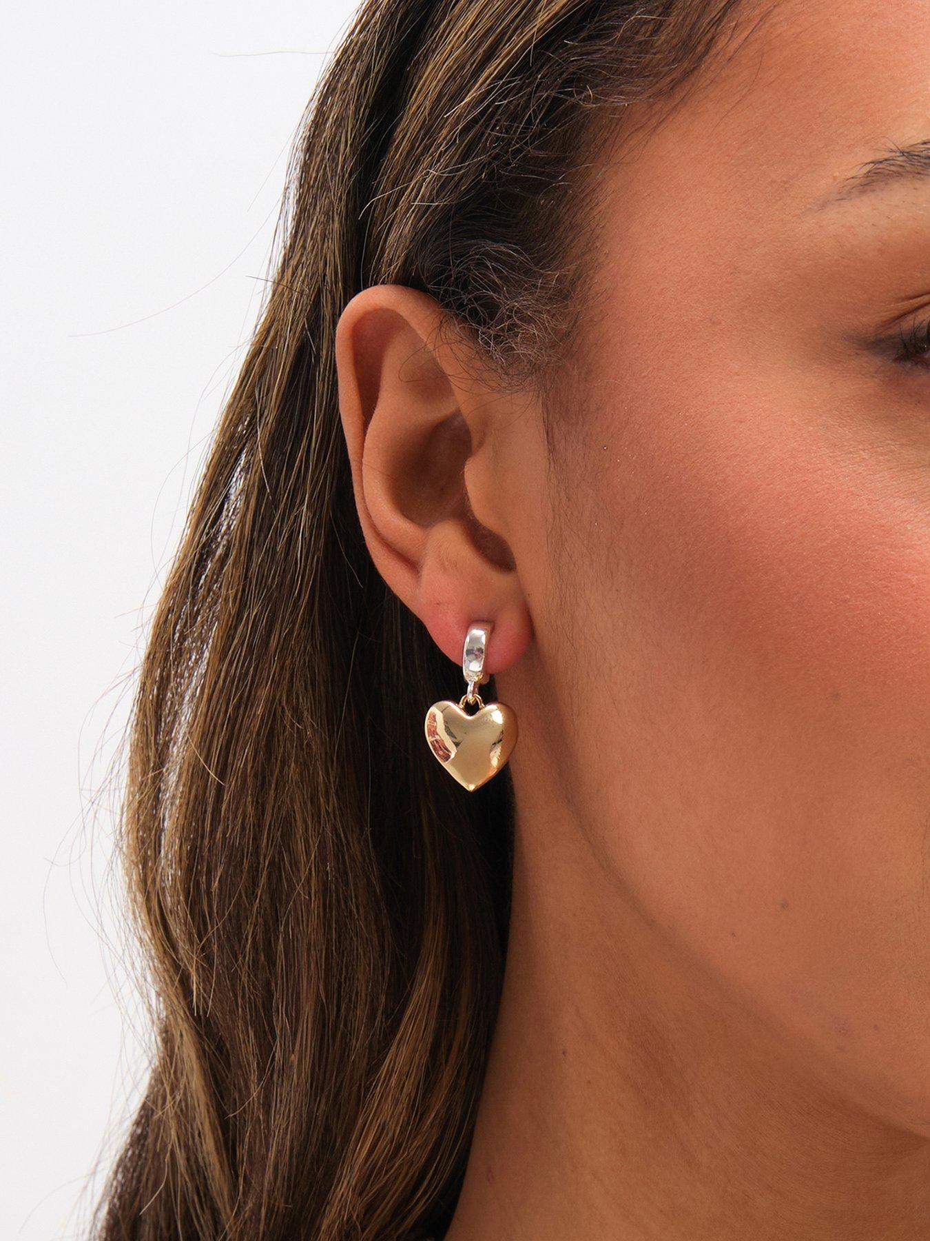 mood-mood-two-tone-heart-huggie-earringsfront