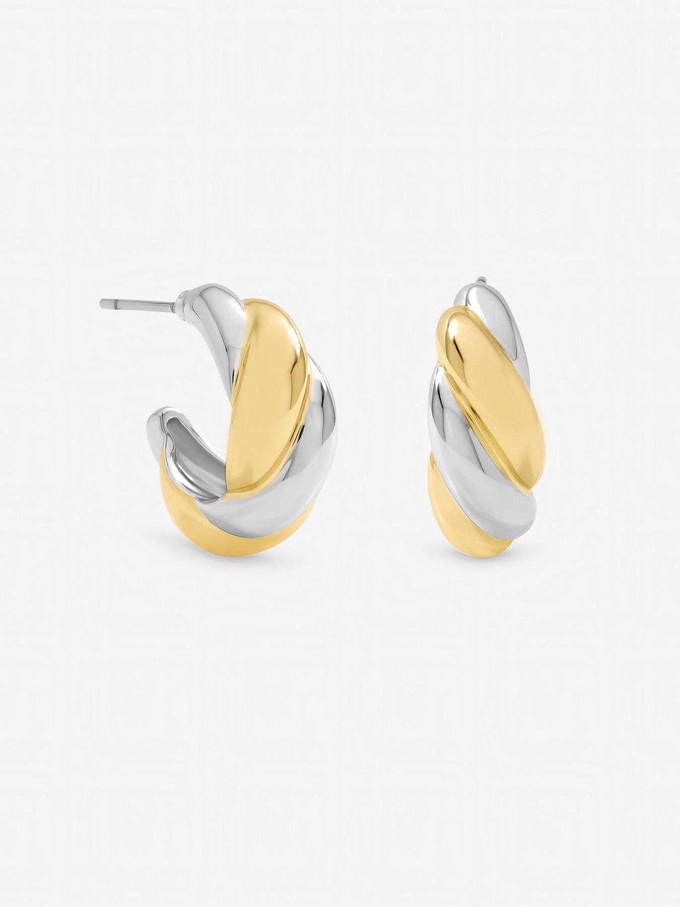 jon-richard-jon-richard-two-tone-twist-hoop-earringsstillFront