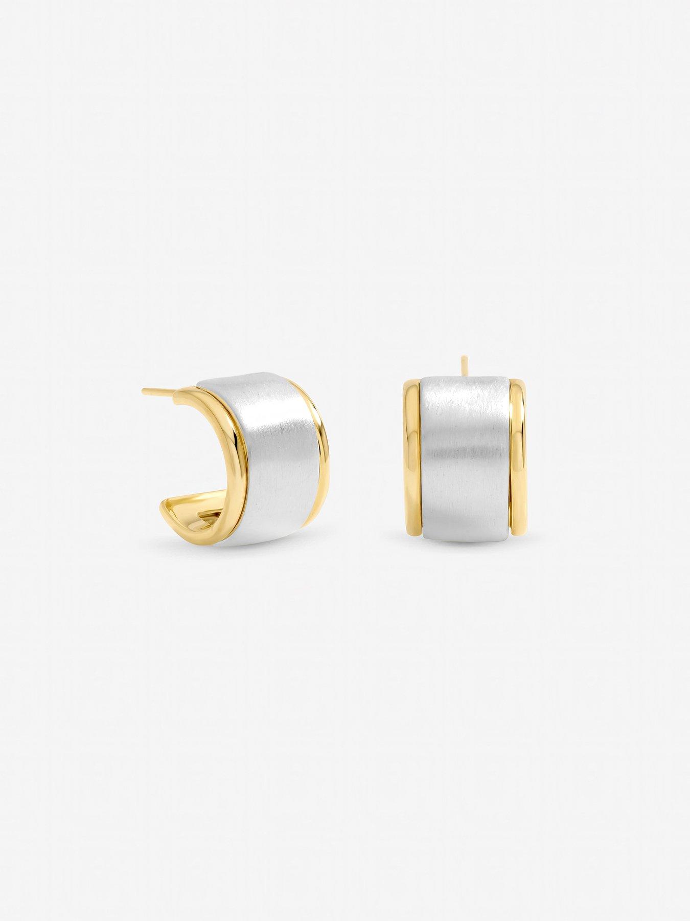 jon-richard-jon-richard-two-tone-satin-hoop-earringsstillFront