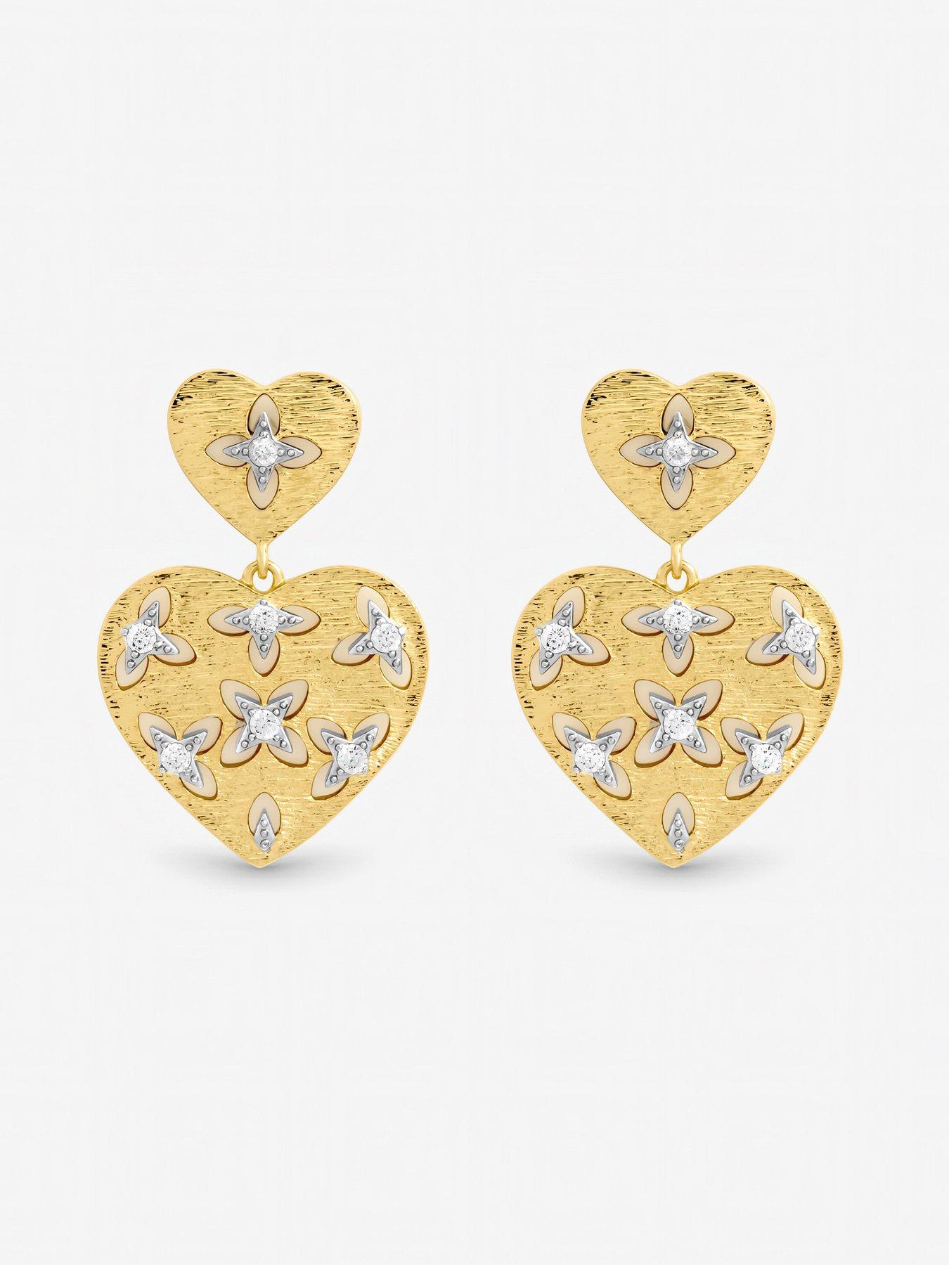 jon-richard-two-tone-clover-cut-out-heart-earringsstillFront