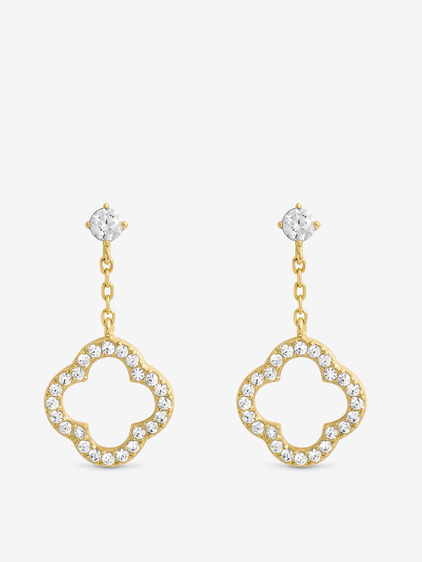 Jon Richard Jon Richard Gold Plated Butterfly Hoop Earrings - Pack of 2
