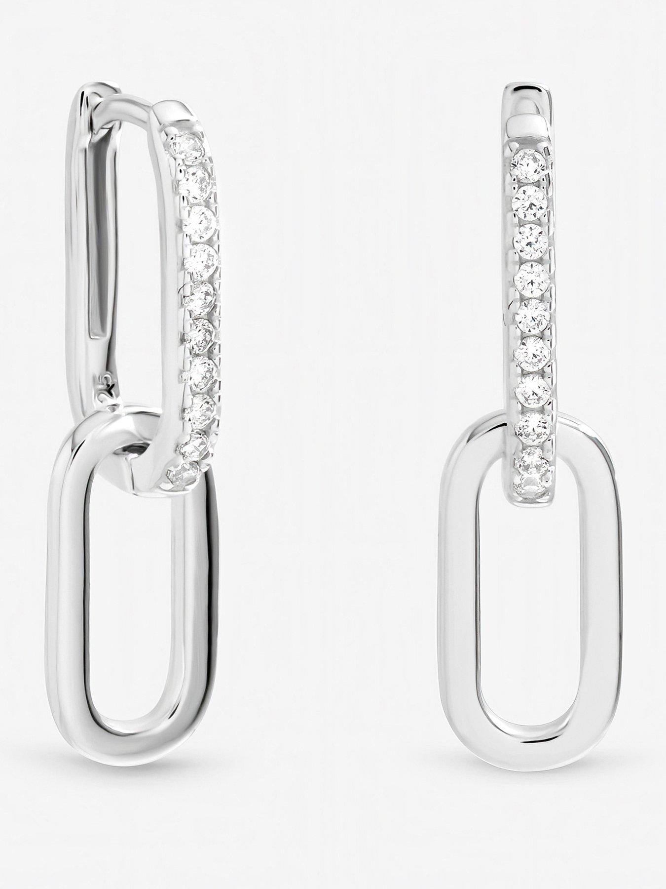 Image 1 of 3 of Inicio Polished Double Link Drop Earrings