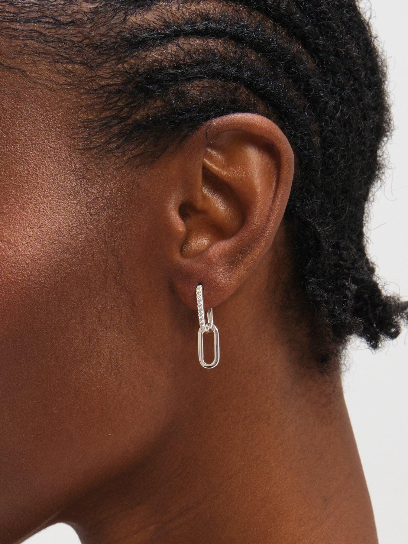 Image 3 of 3 of Inicio Polished Double Link Drop Earrings