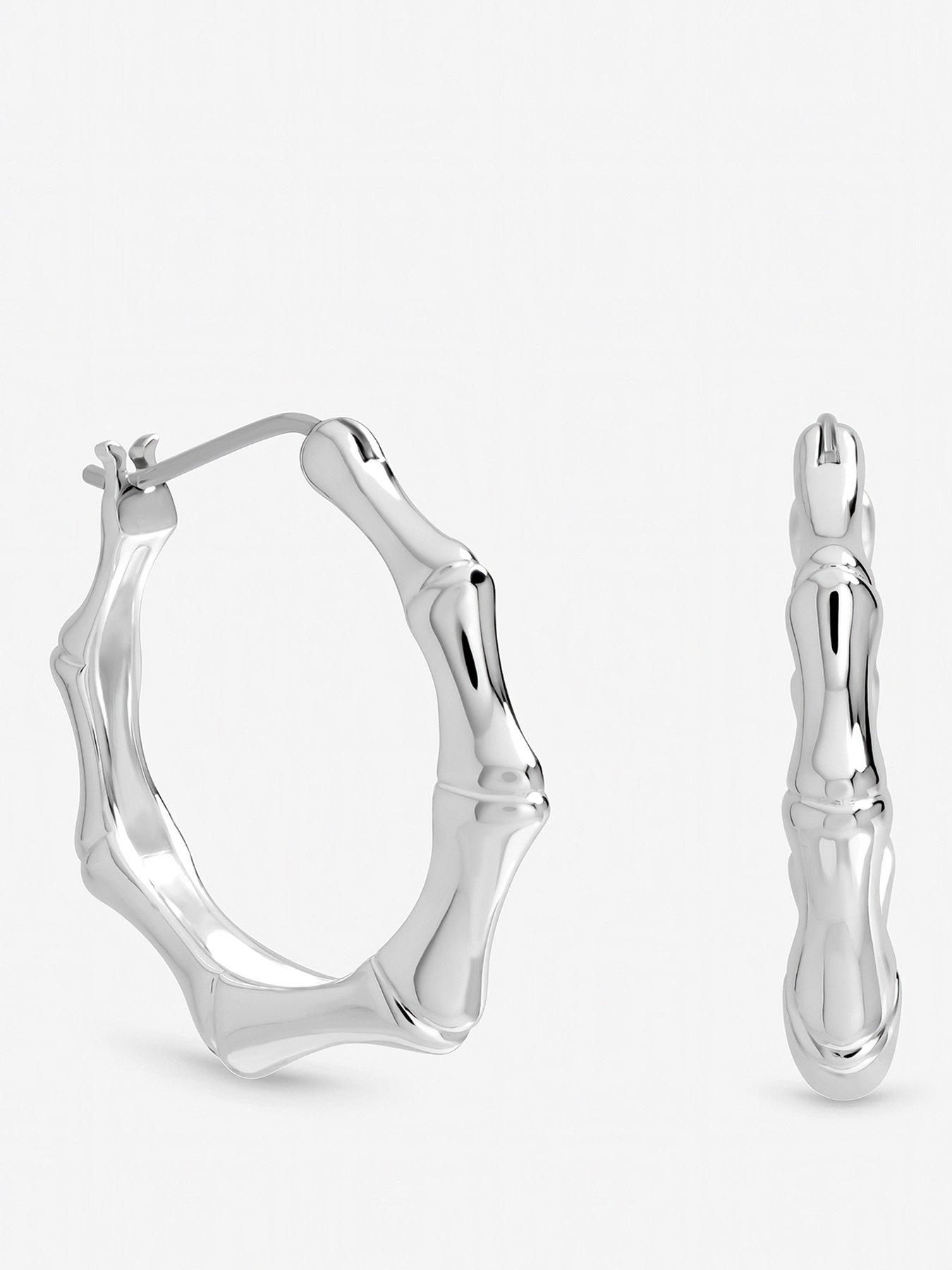 Image 1 of 3 of Inicio Polished Bamboo Hoops