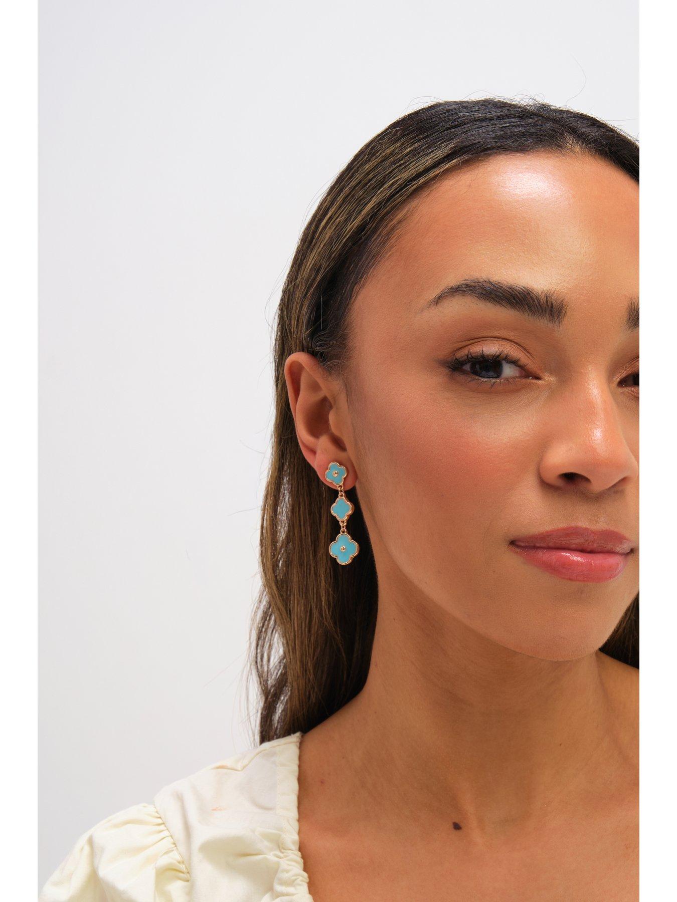 mood-mood-gold-plated-and-turquoise-clover-drop-earringsback