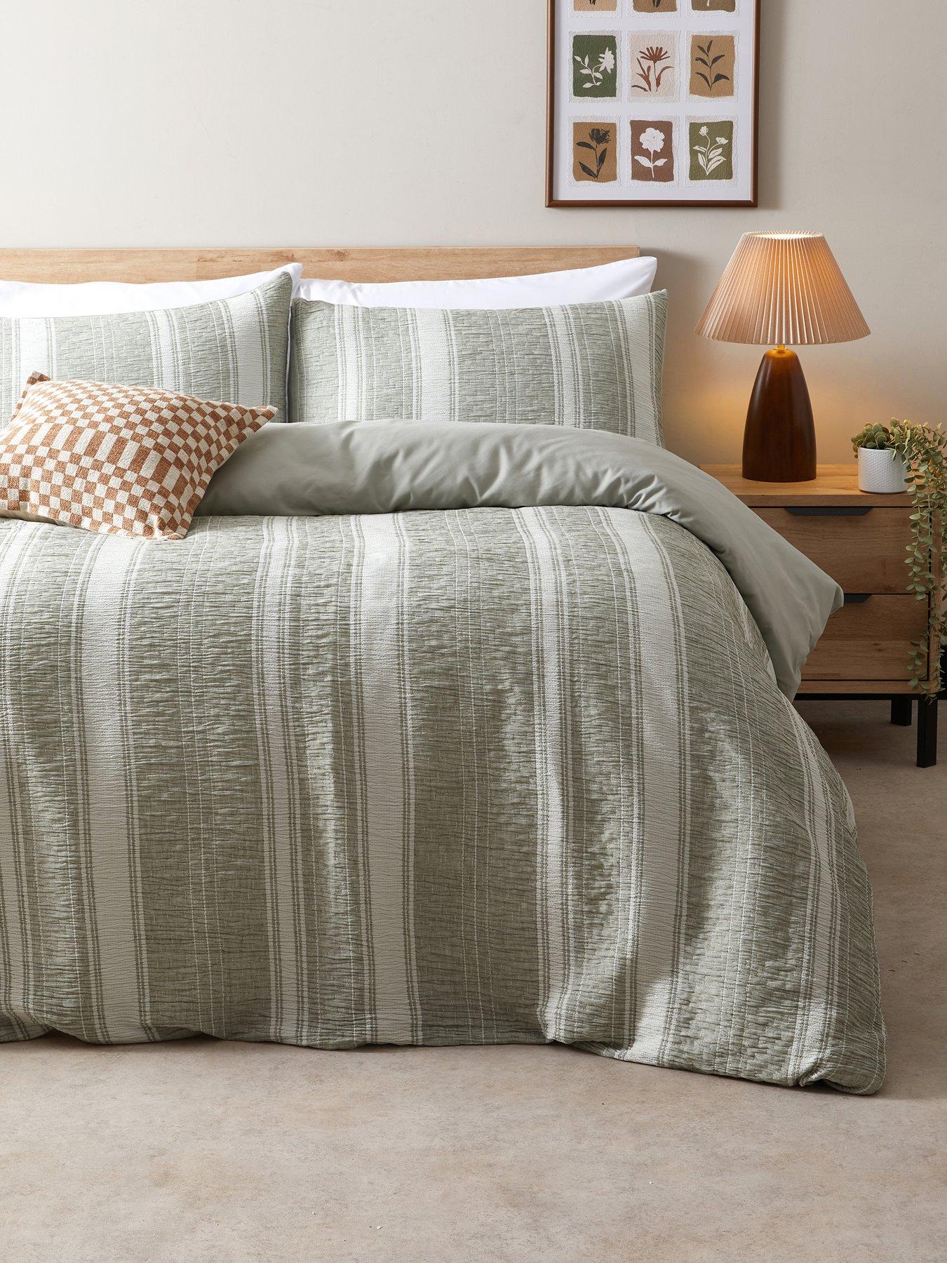 The Very Collection Striped Muslin Duvet Set