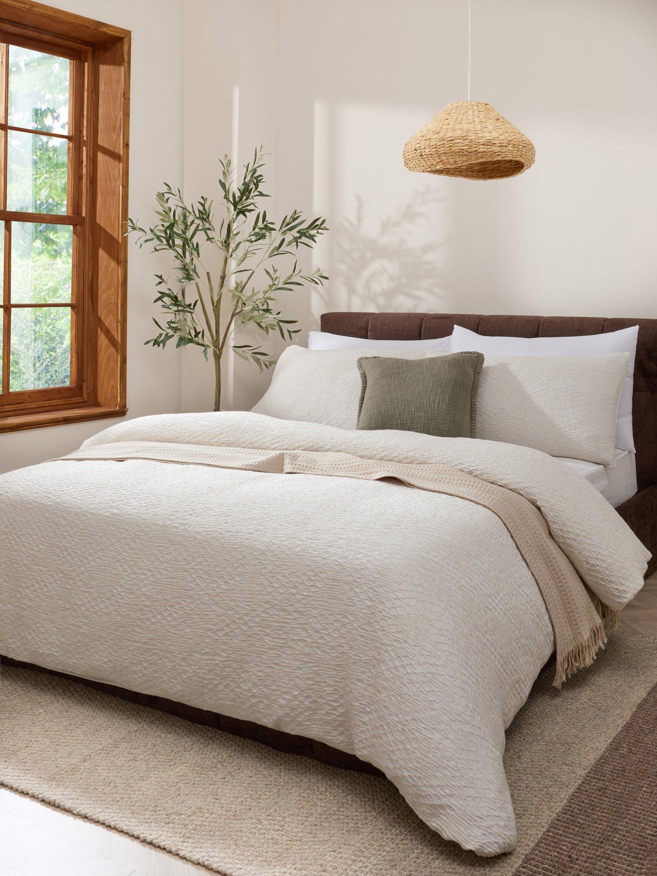 Image 1 of 5 of Michelle Keegan Home Cala Polylinen Textured Duvet Set