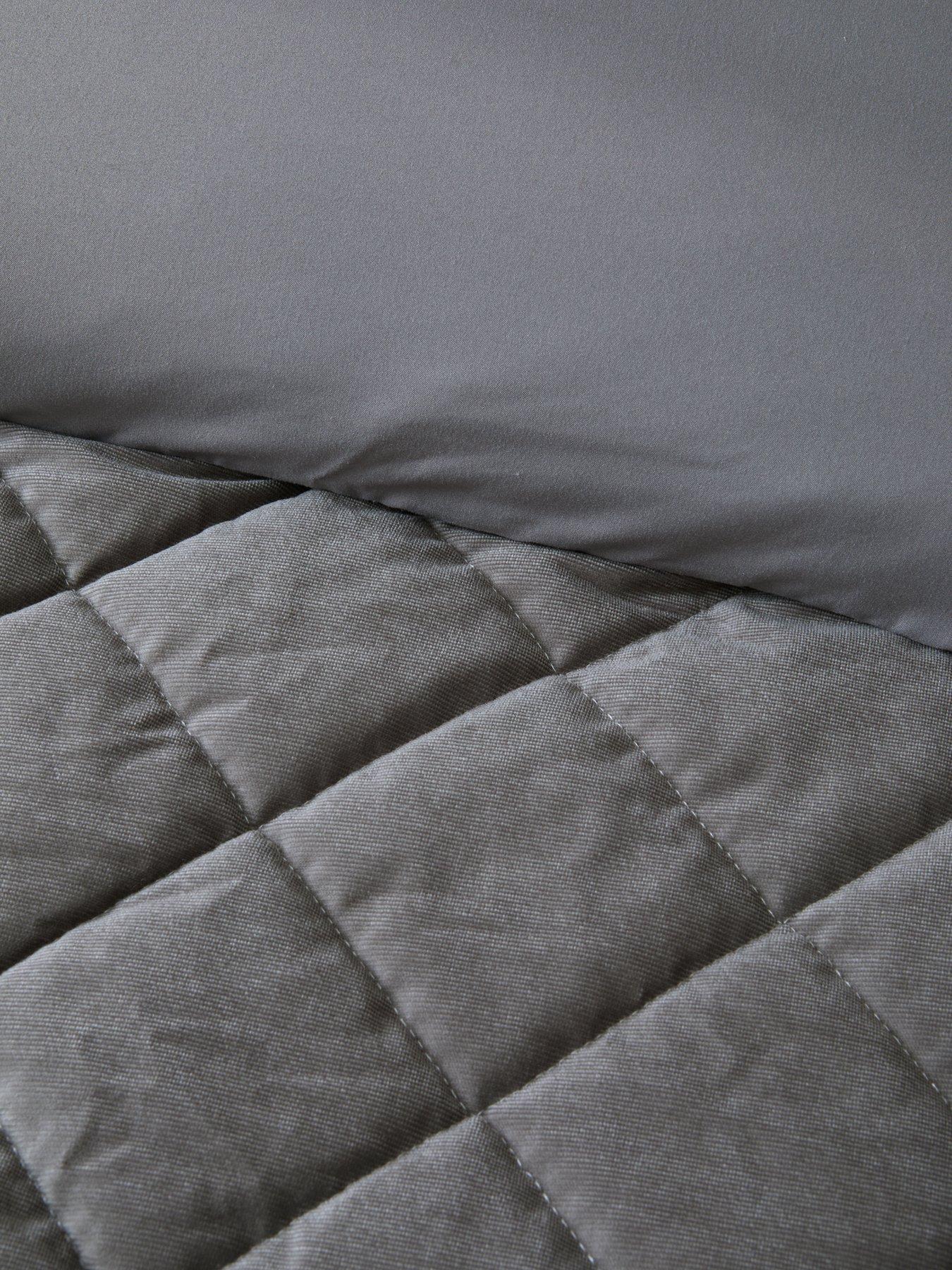 Image 5 of 5 of The Very Collection Matt Velvet Quilted Duvet Set