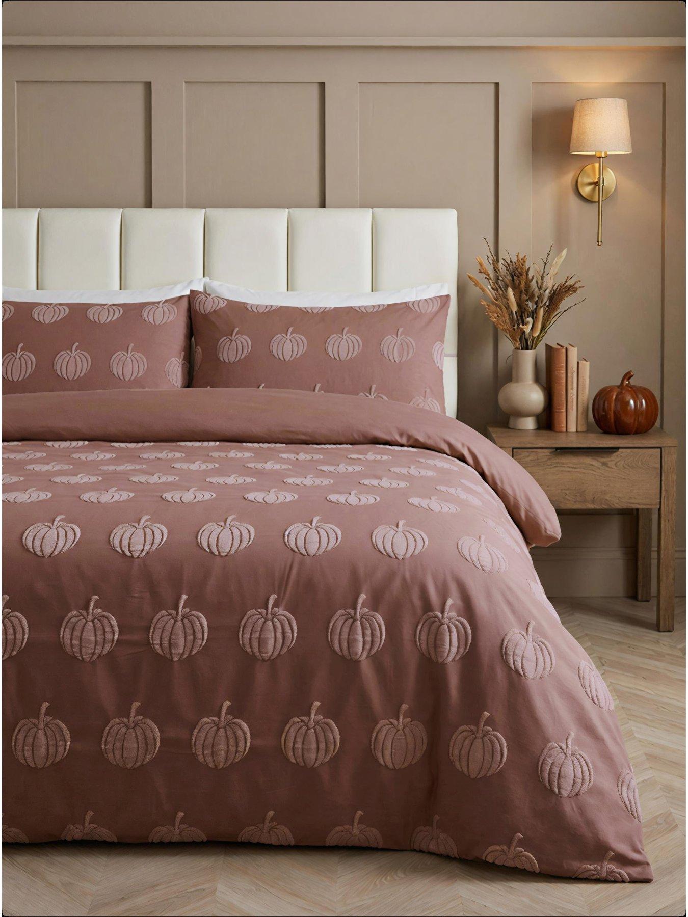 Image 1 of 5 of The Very Collection Pumpkin Jacquard Duvet Set