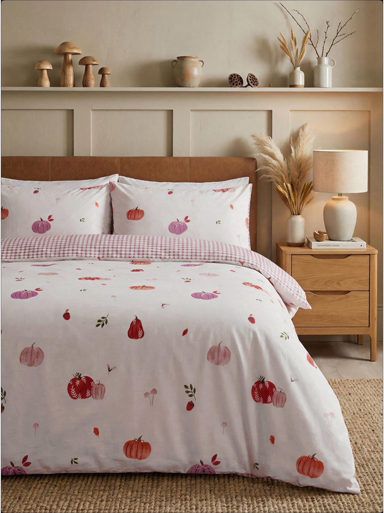 The Very Collection Autumn Pumpkin Print Duvet Set