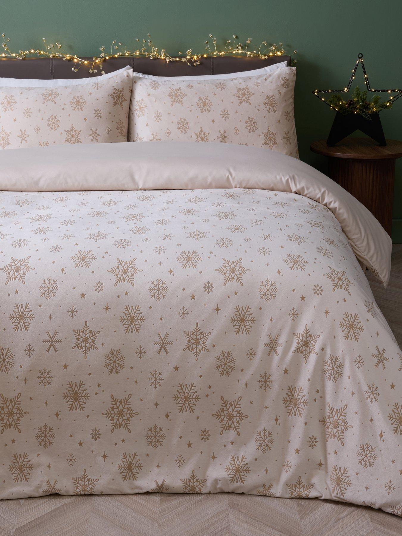 The Very Collection Snowflake Super Soft Velour Duvet Set