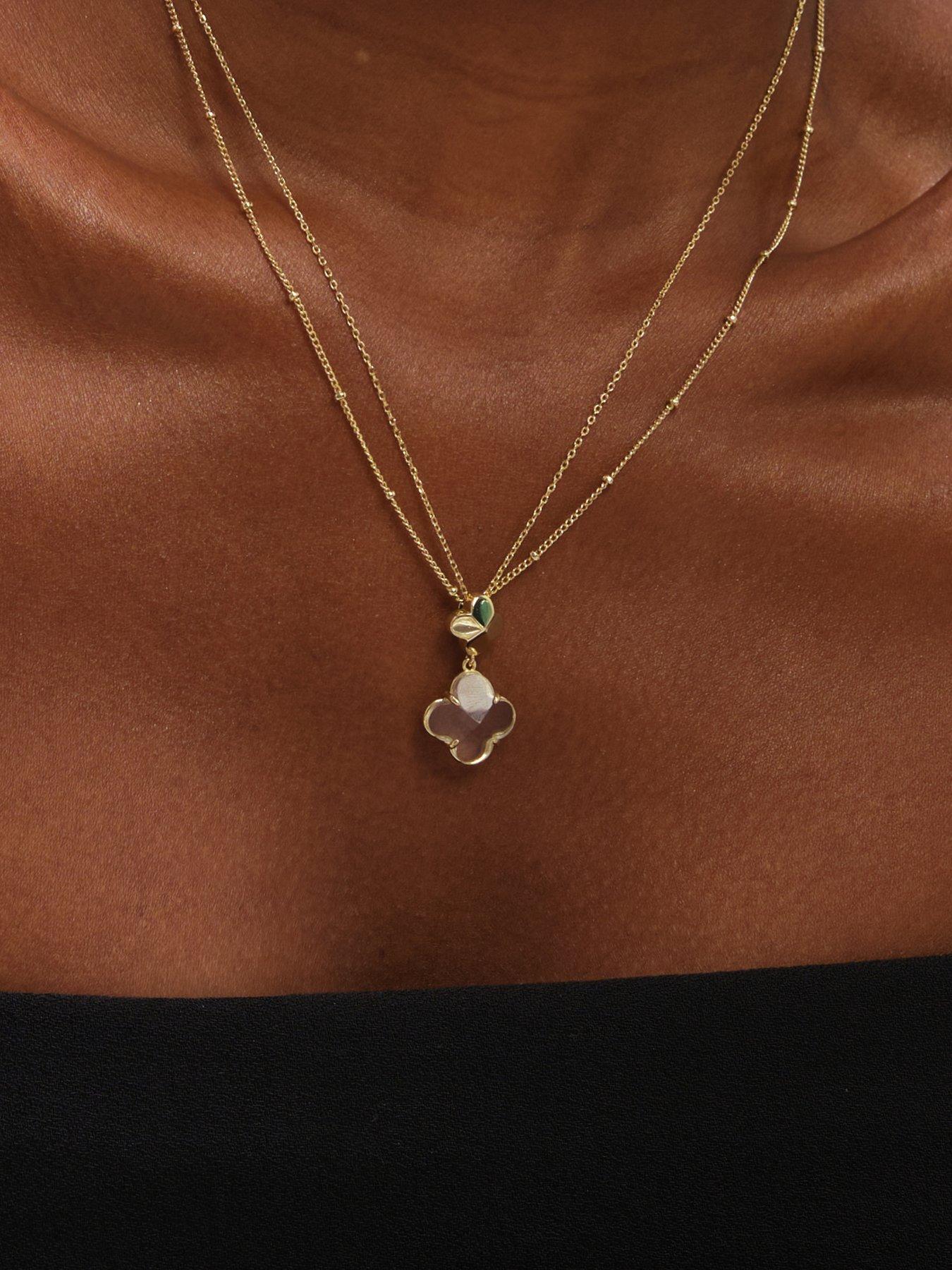 jon-richard-gold-polished-and-crystal-clover-pendantback