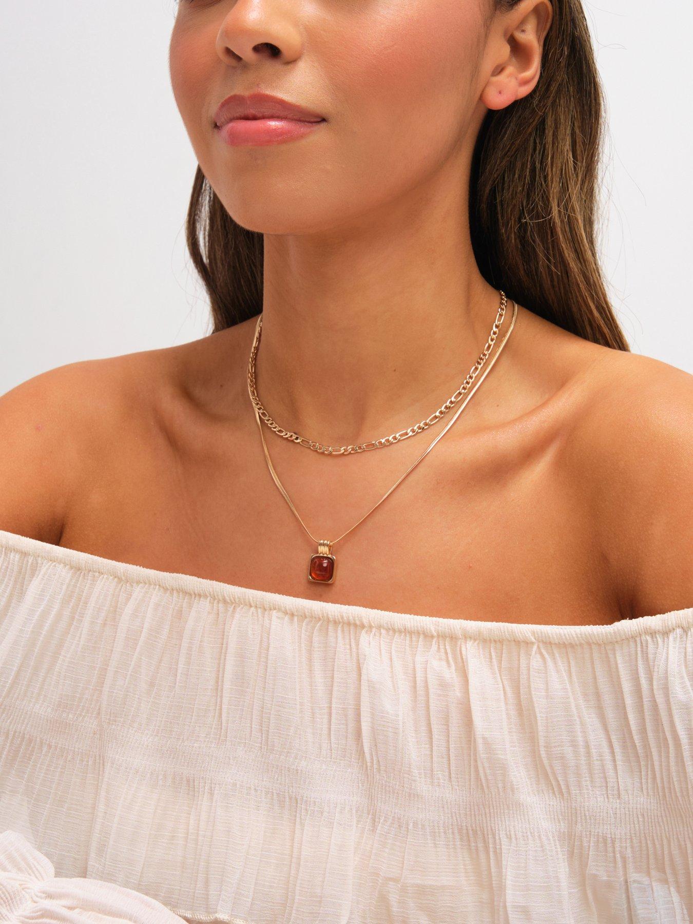 mood-mood-gold-plated-double-layer-chain-and-resin-necklaceback