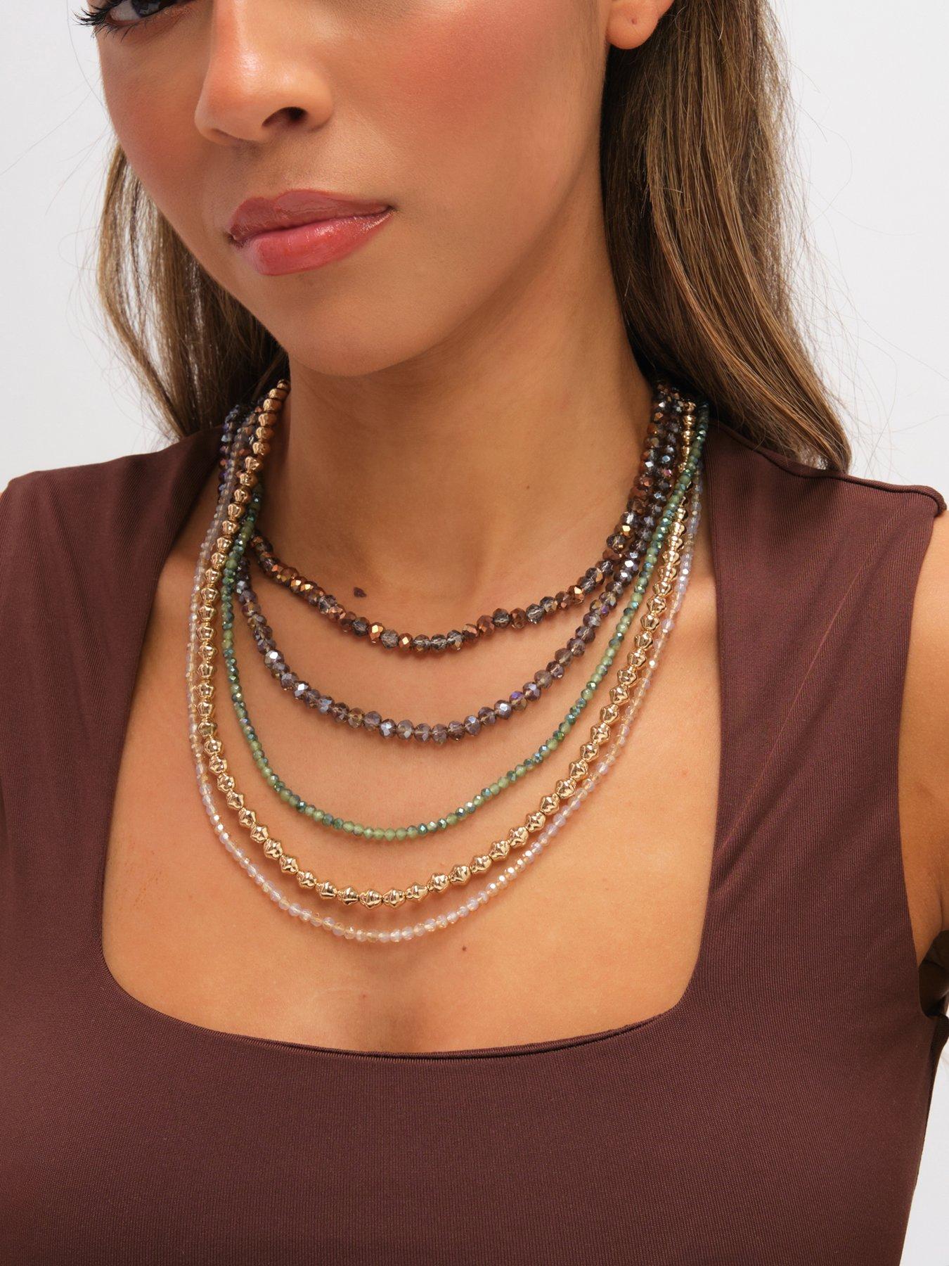mood-mood-gold-plated-and-polished-multi-colour-beaded-multirow-necklacestillFront