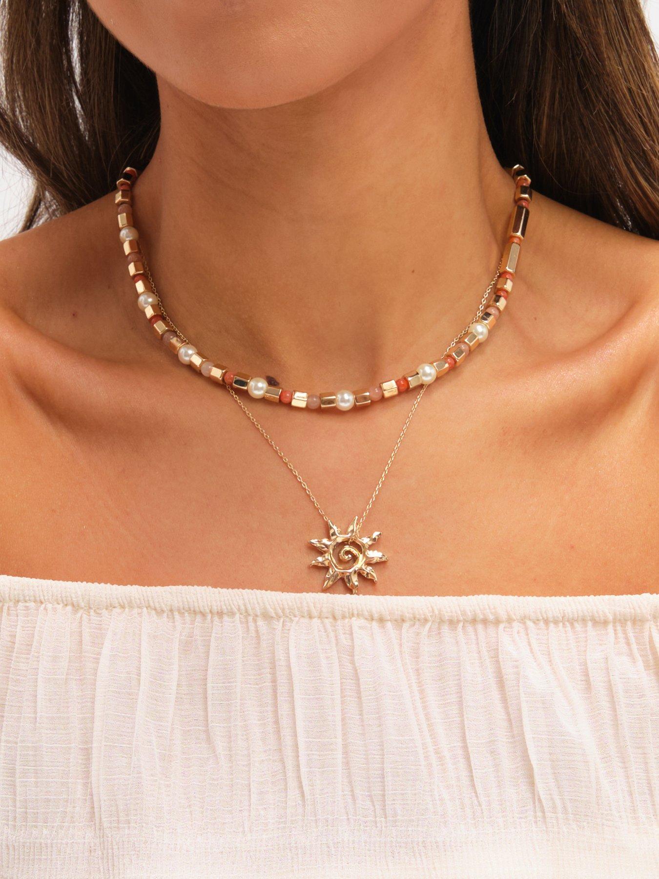 mood-mood-gold-plated-beaded-sun-double-row-necklacestillFront