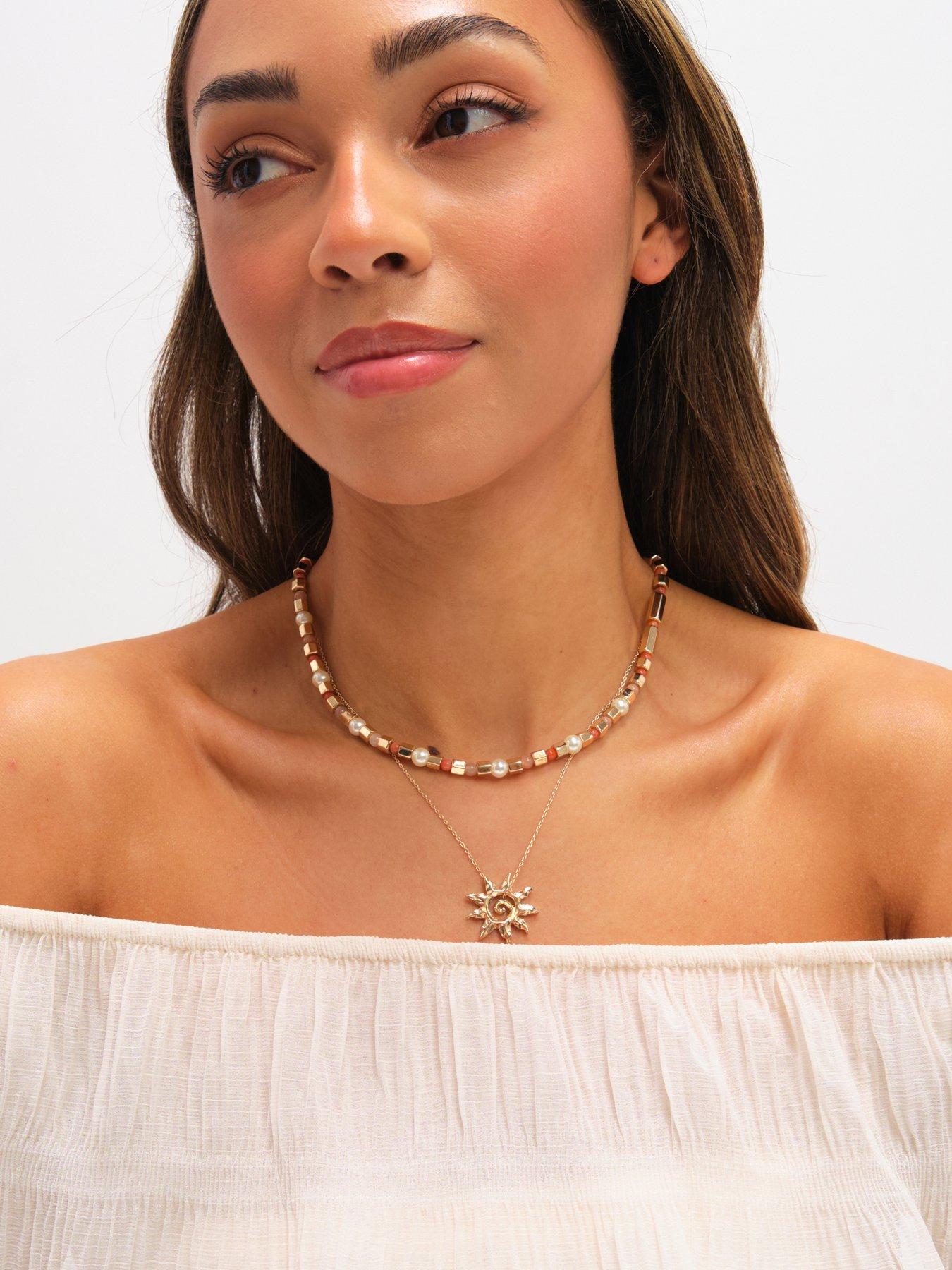 mood-mood-gold-plated-beaded-sun-double-row-necklaceback