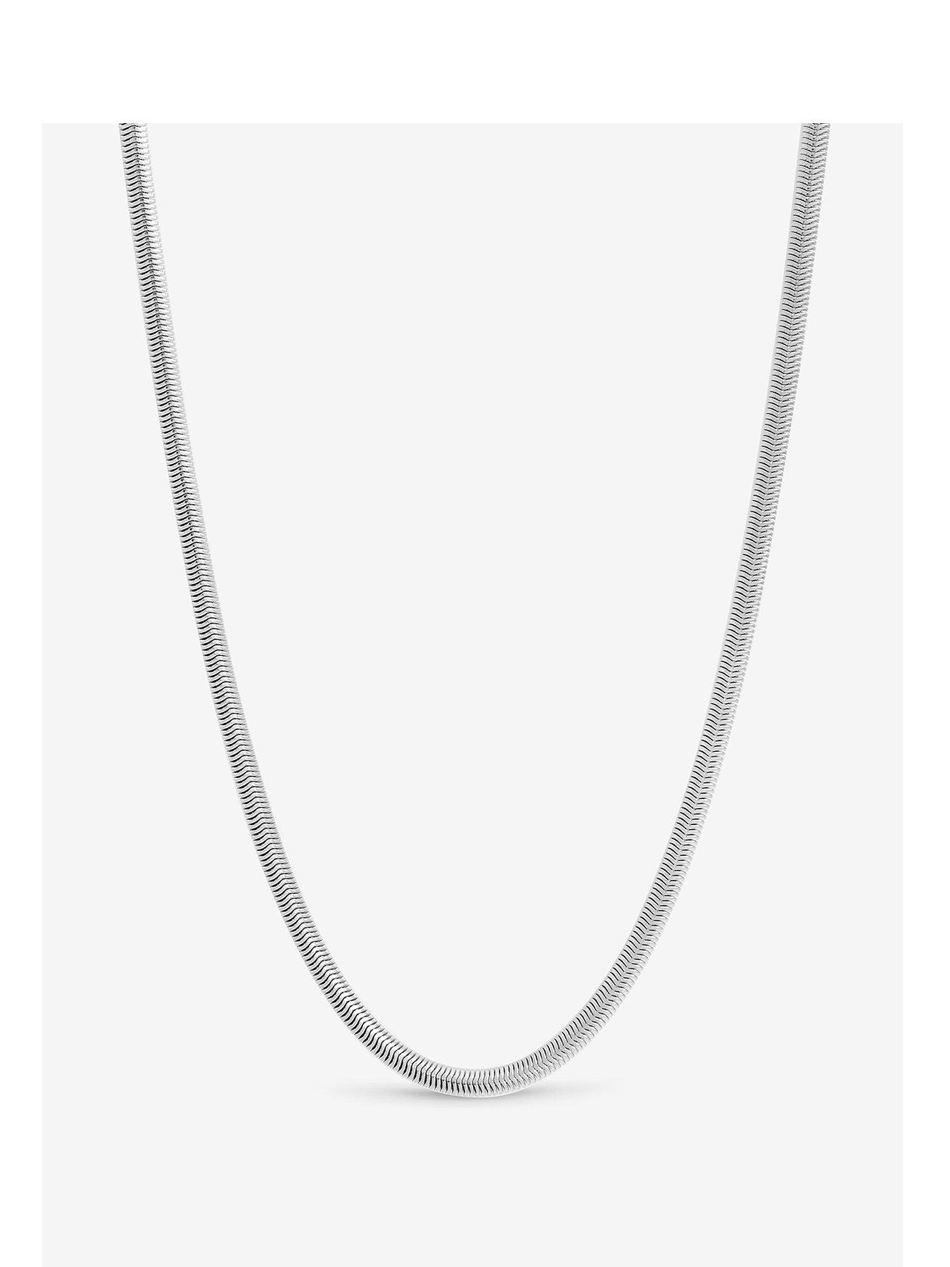 Inicio Inicio Men's Steel Waterproof Snake Chain Necklace - Gift Pouch