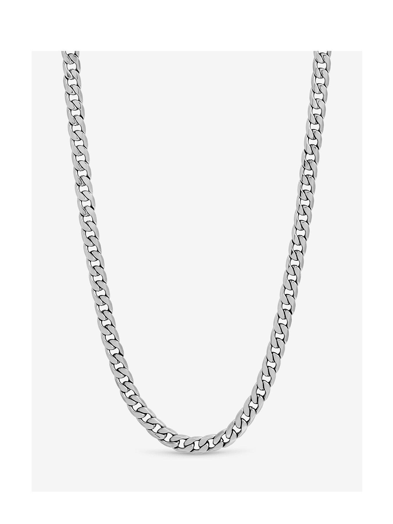 Inicio Men's Steel Waterproof Curb Chain Necklace - Gift Pouch