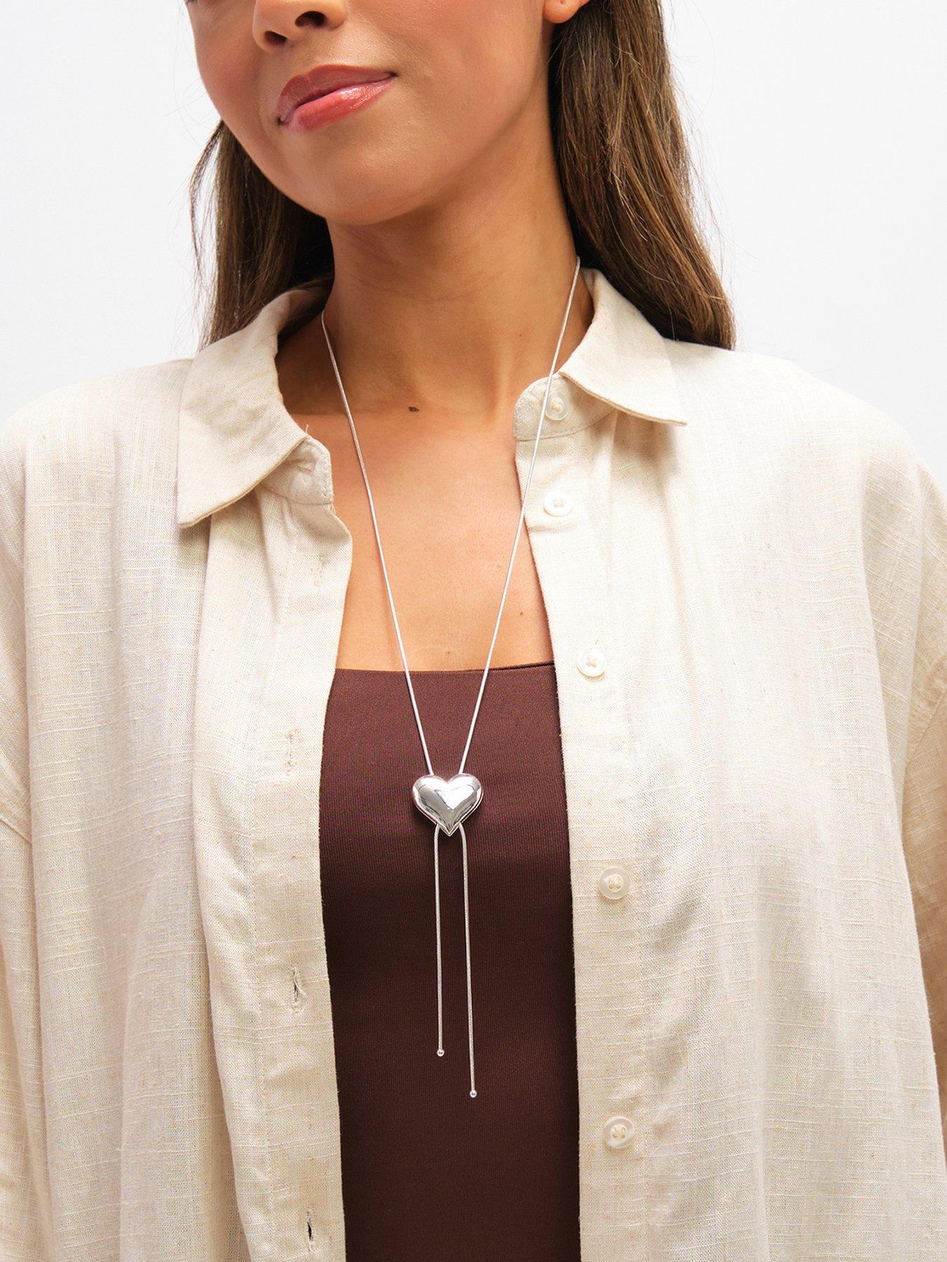 mood-mood-silver-plated-polished-heart-slider-necklacefront