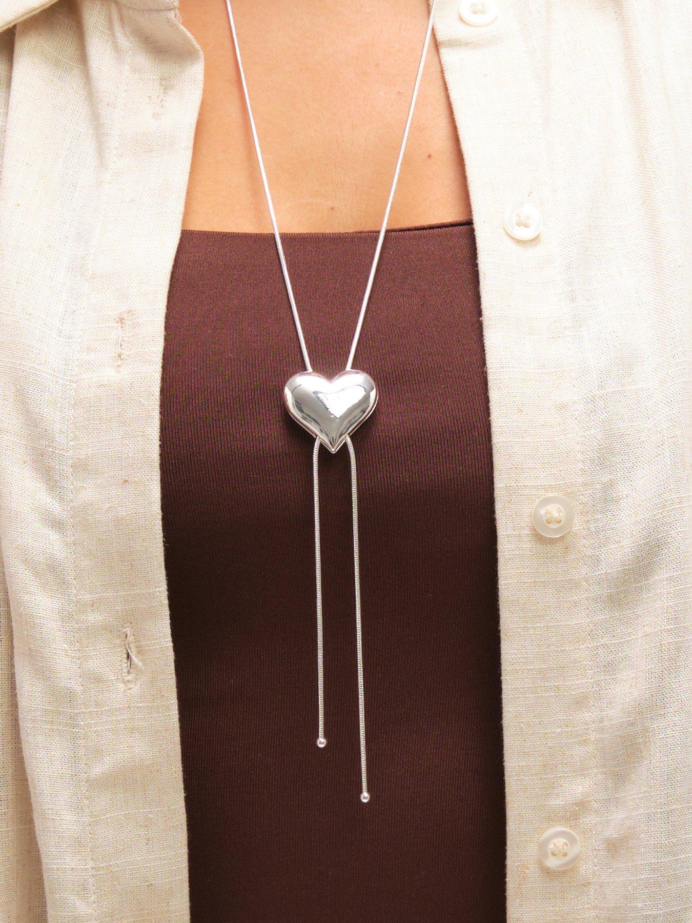 mood-mood-silver-plated-polished-heart-slider-necklaceback