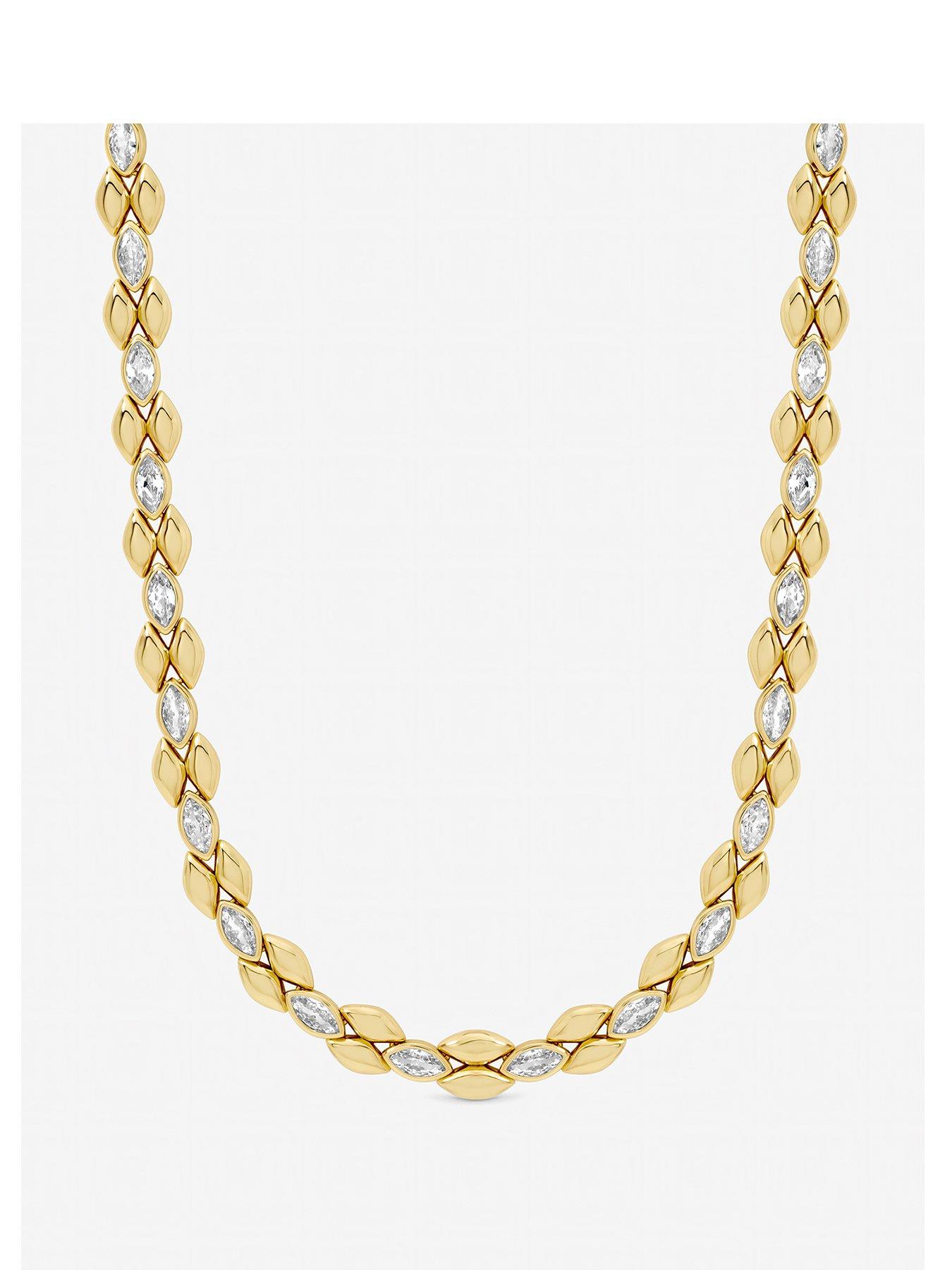 Jon Richard Jon Richard Gold Plated and Crystal Necklace