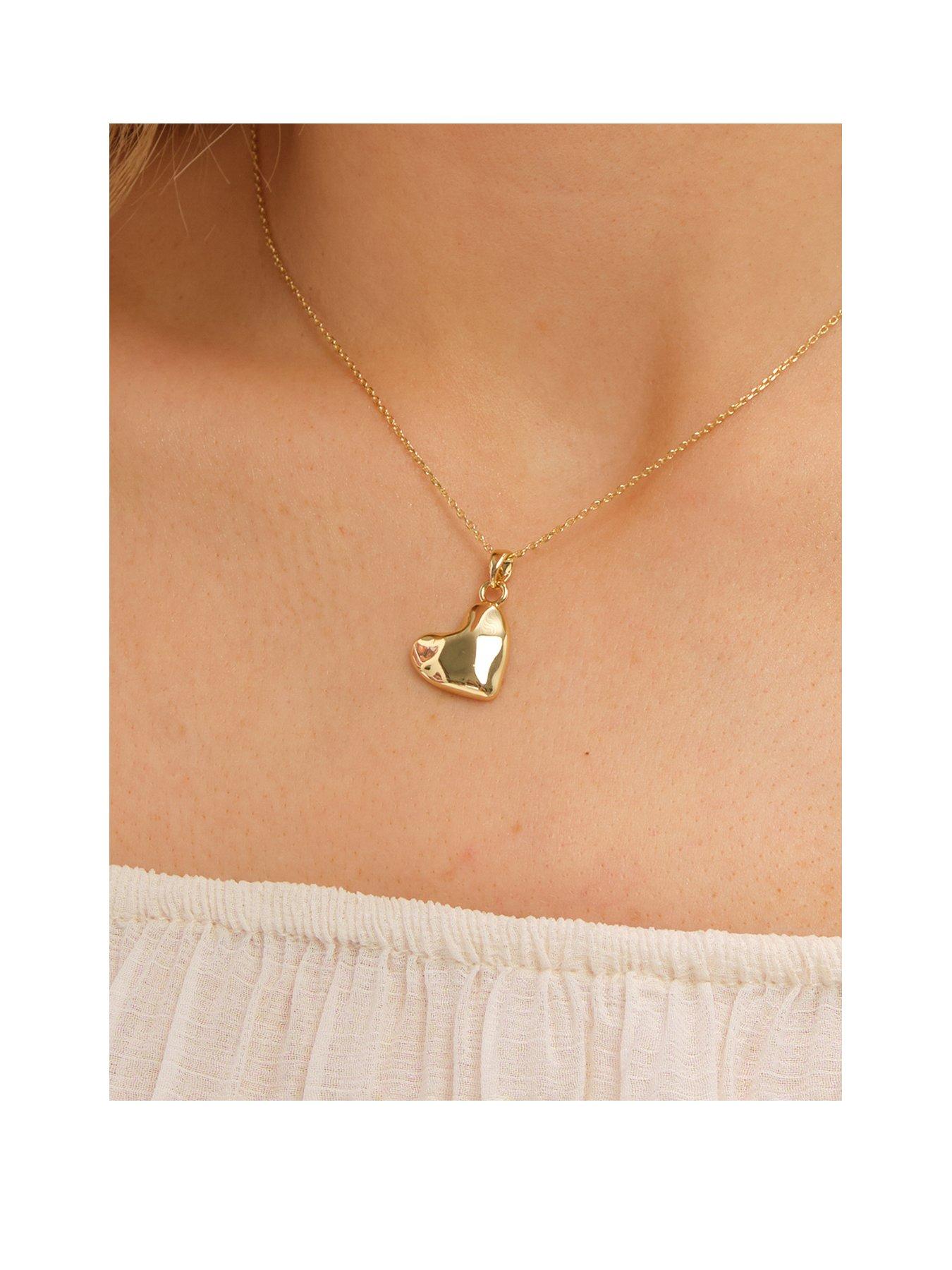 Inicio Inicio Gold Plated Molton Heart Small Pendant - Gift Pouch