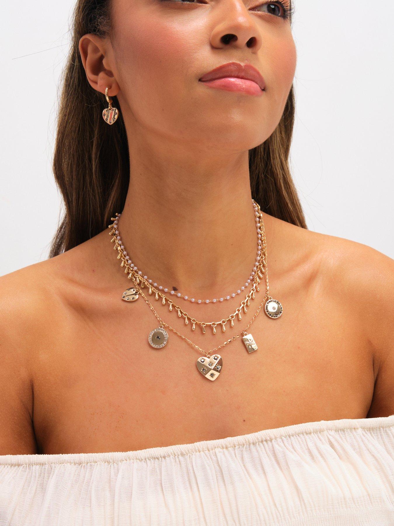 mood-mood-gold-plated-celestial-charm-multirow-necklaceback
