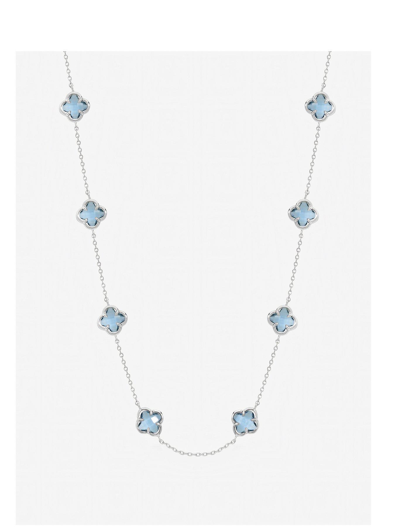 inicio-inicio-light-sapphire-clover-necklace-gift-pouchfront