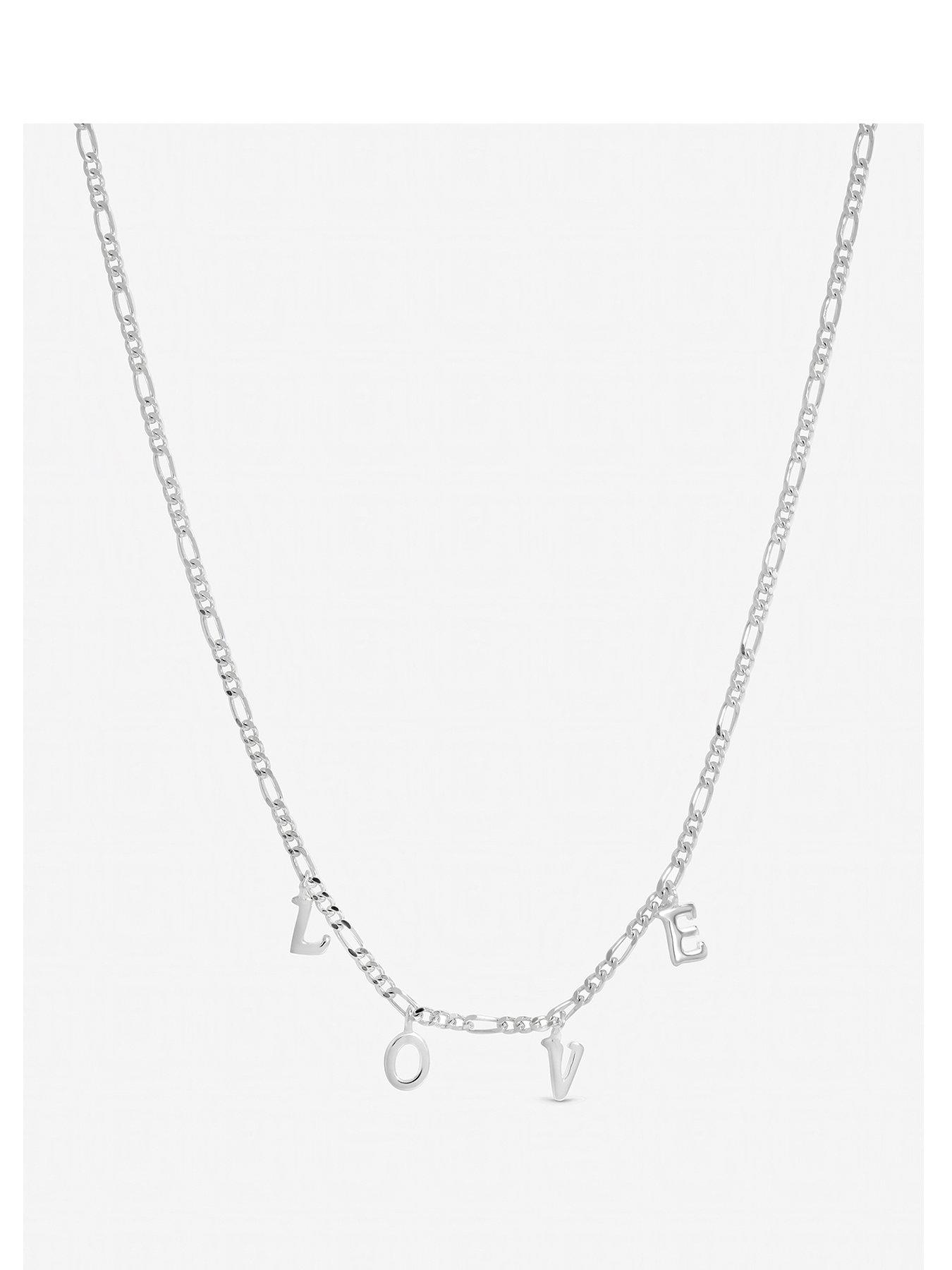 Inicio Sterling Silver Love Necklace - Gift Pouch