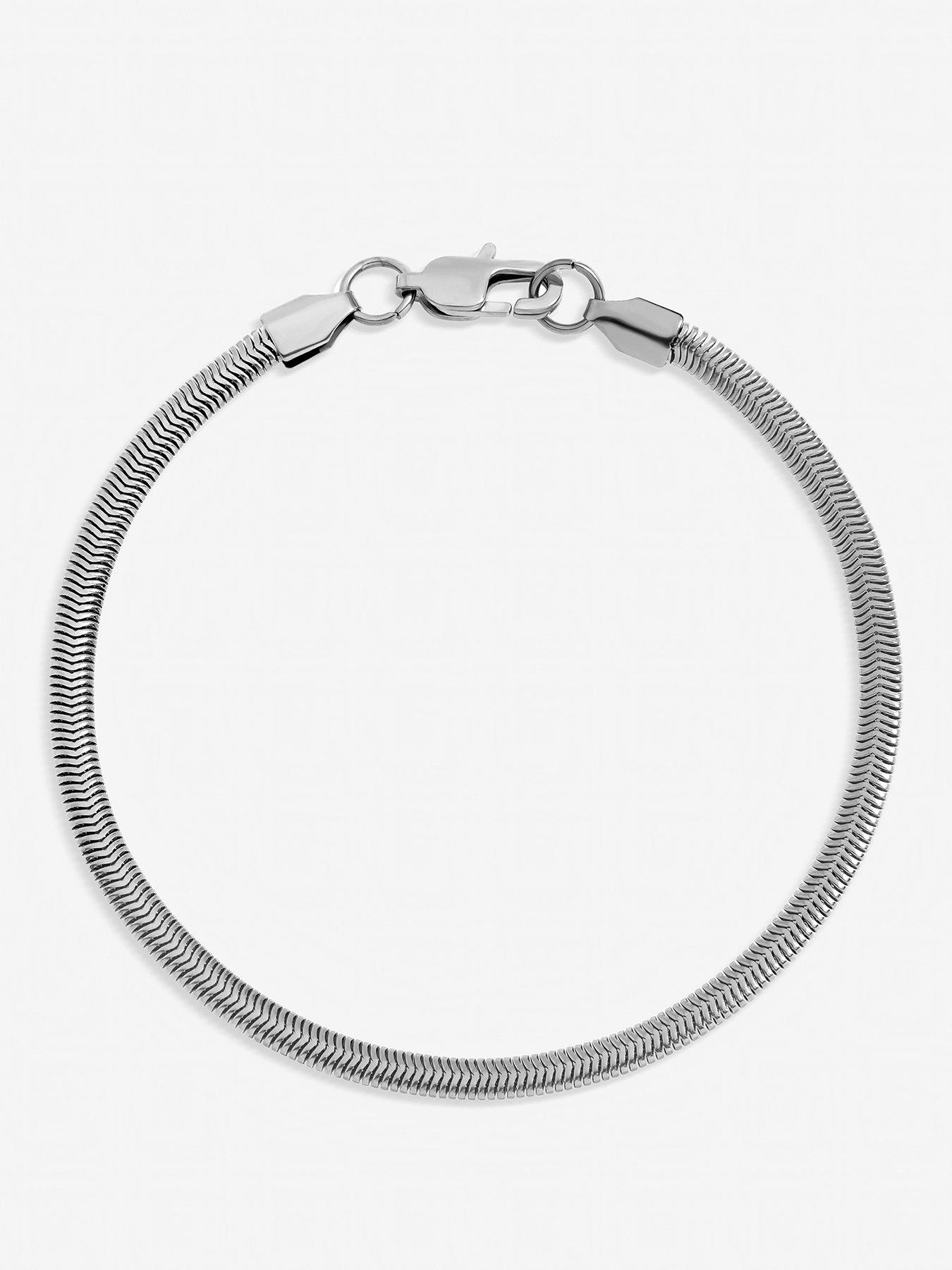 Inicio Inicio Men's Steel Waterproof Snake Chain Bracelet - Gift Pouch